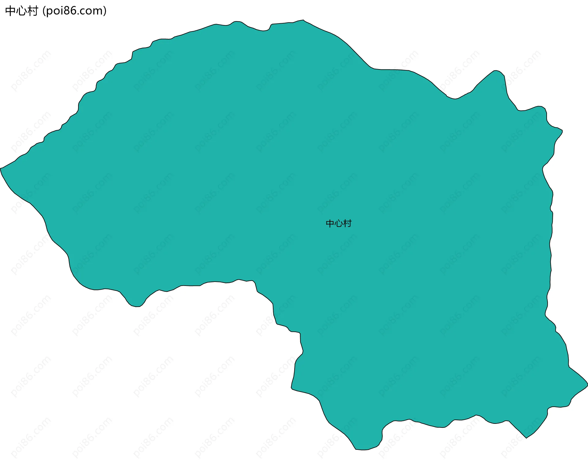 中心村边界地图