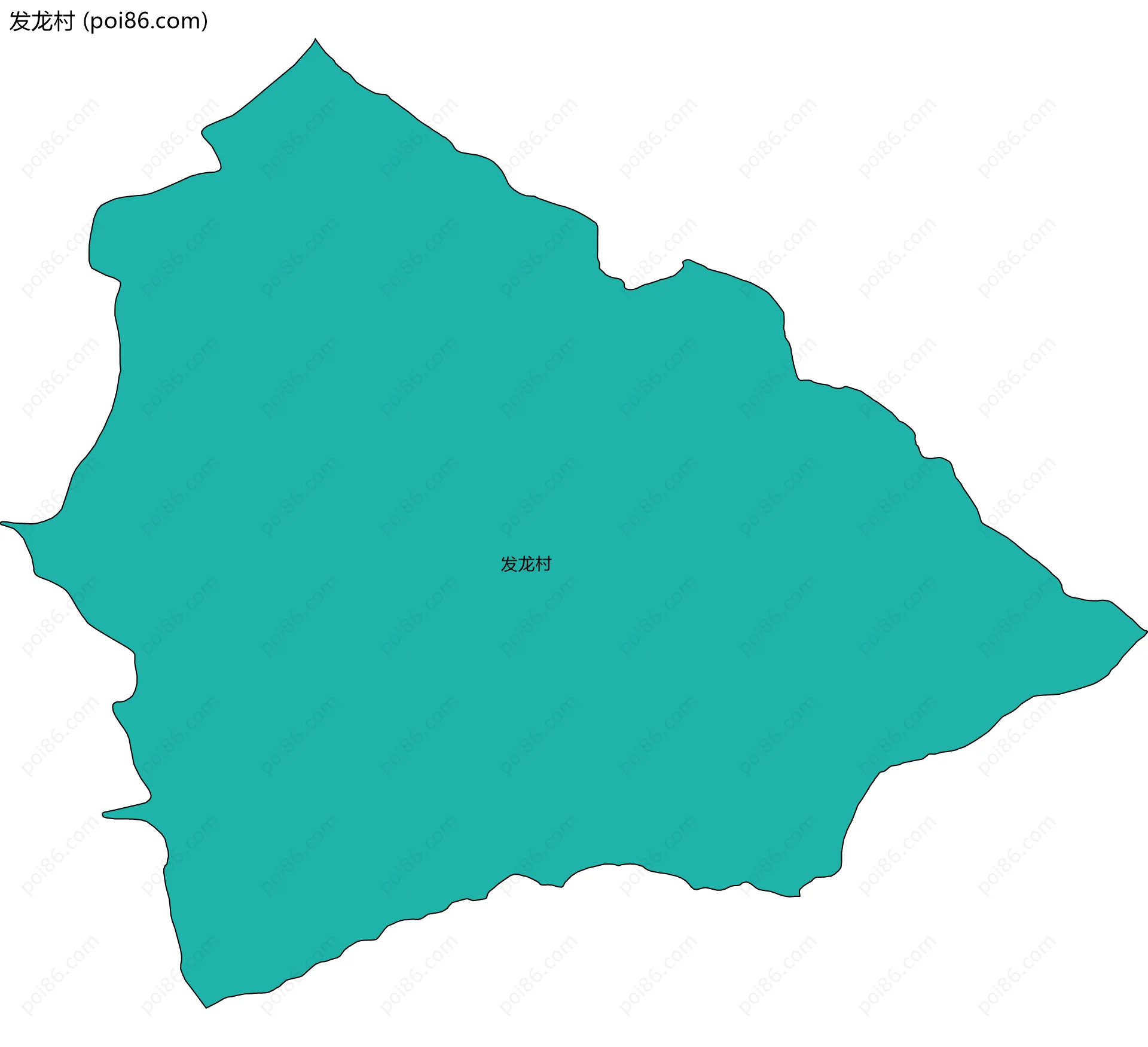 发龙村边界地图