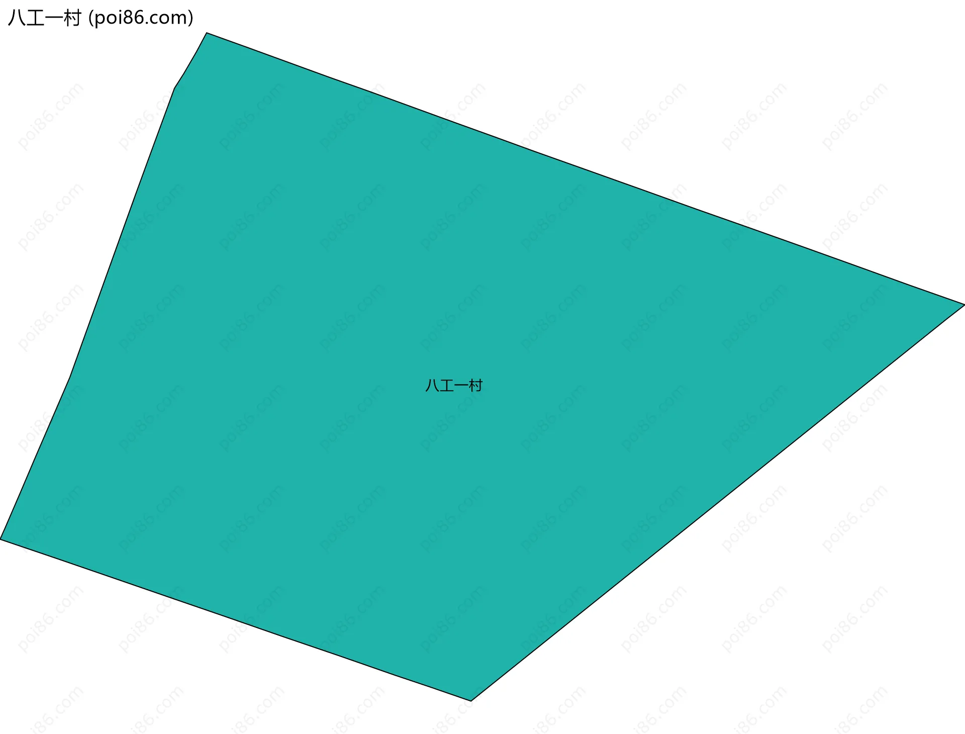 八工一村边界地图