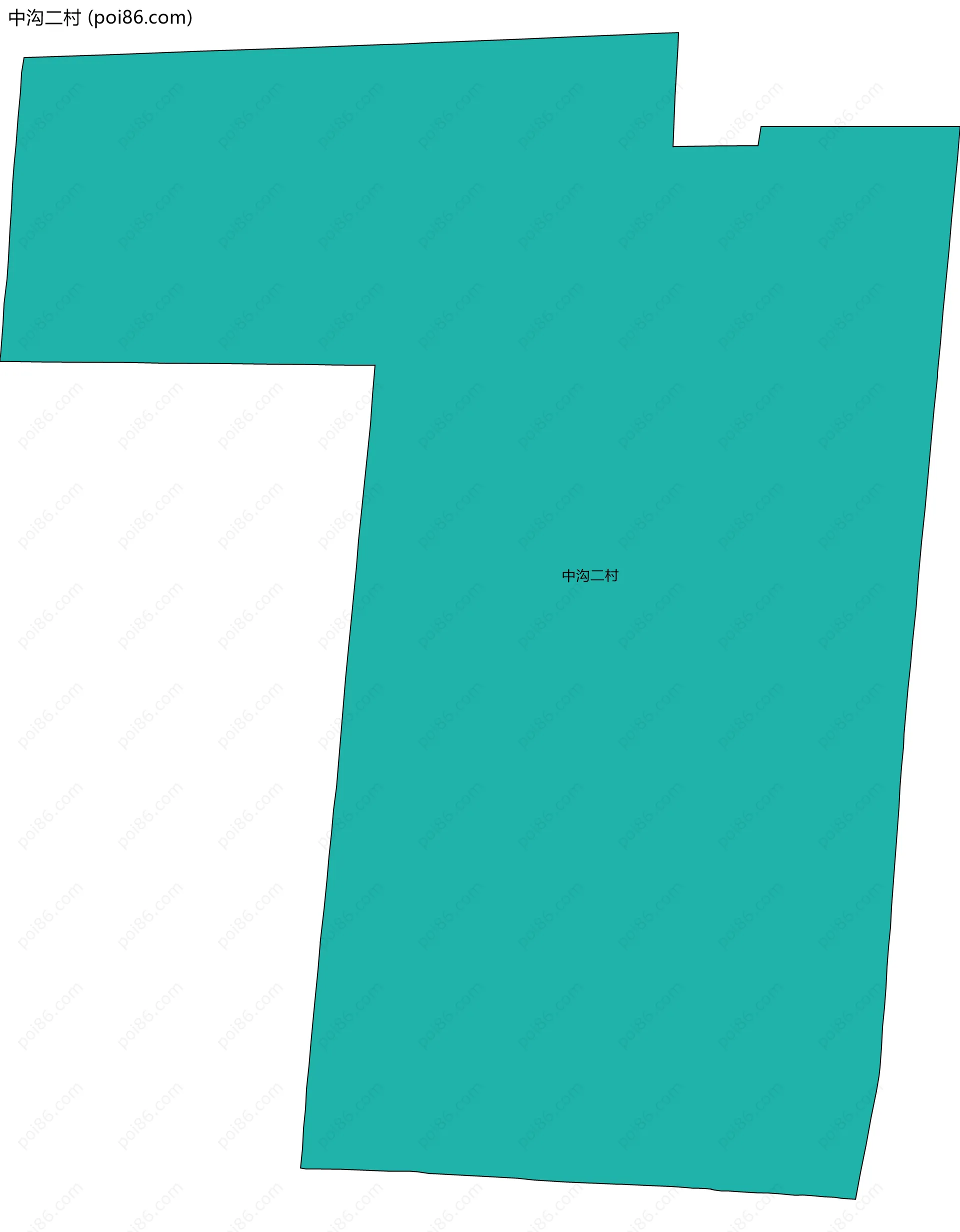 中沟二村边界地图