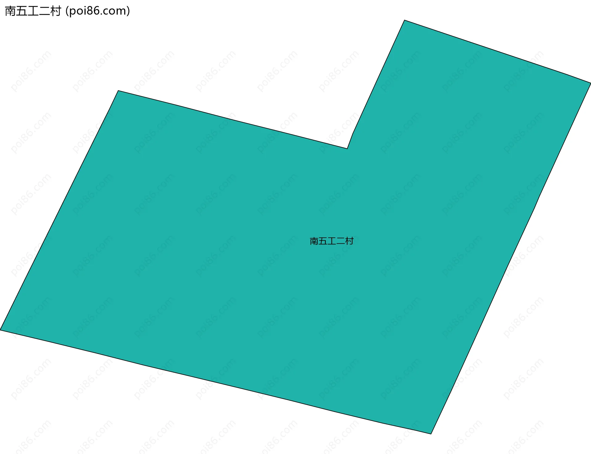 南五工二村边界地图