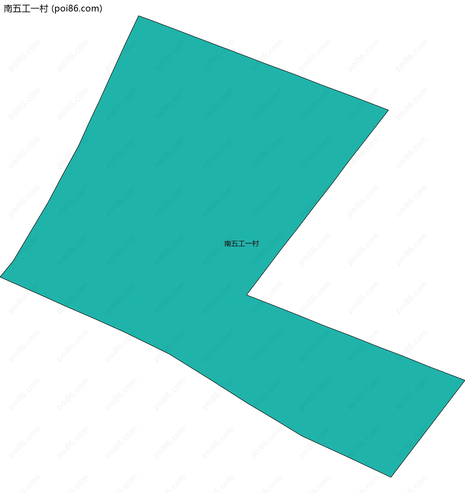 南五工一村边界地图