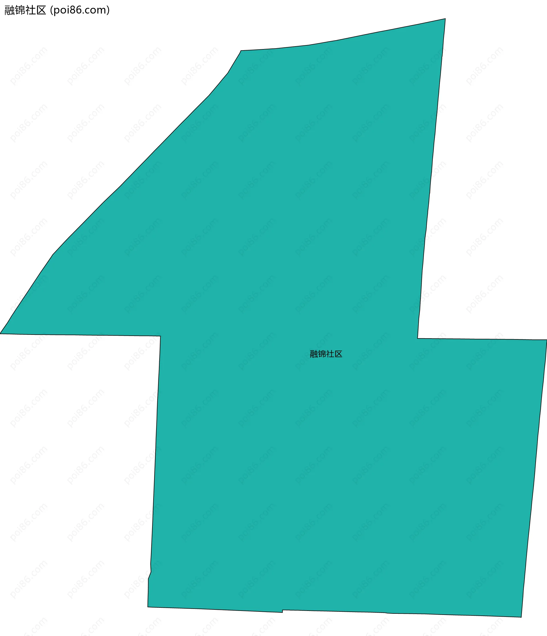 融锦社区边界地图
