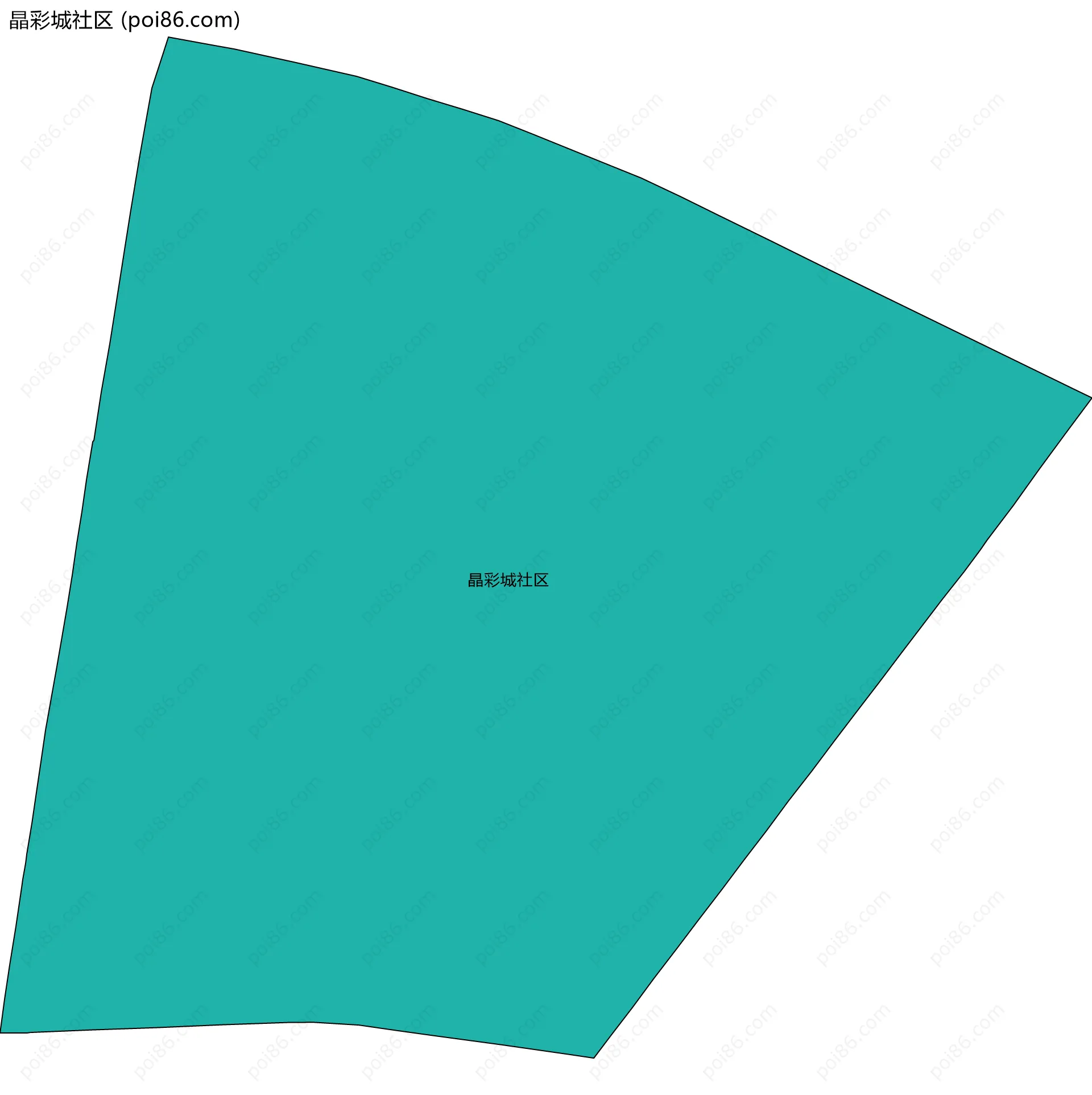 晶彩城社区边界地图