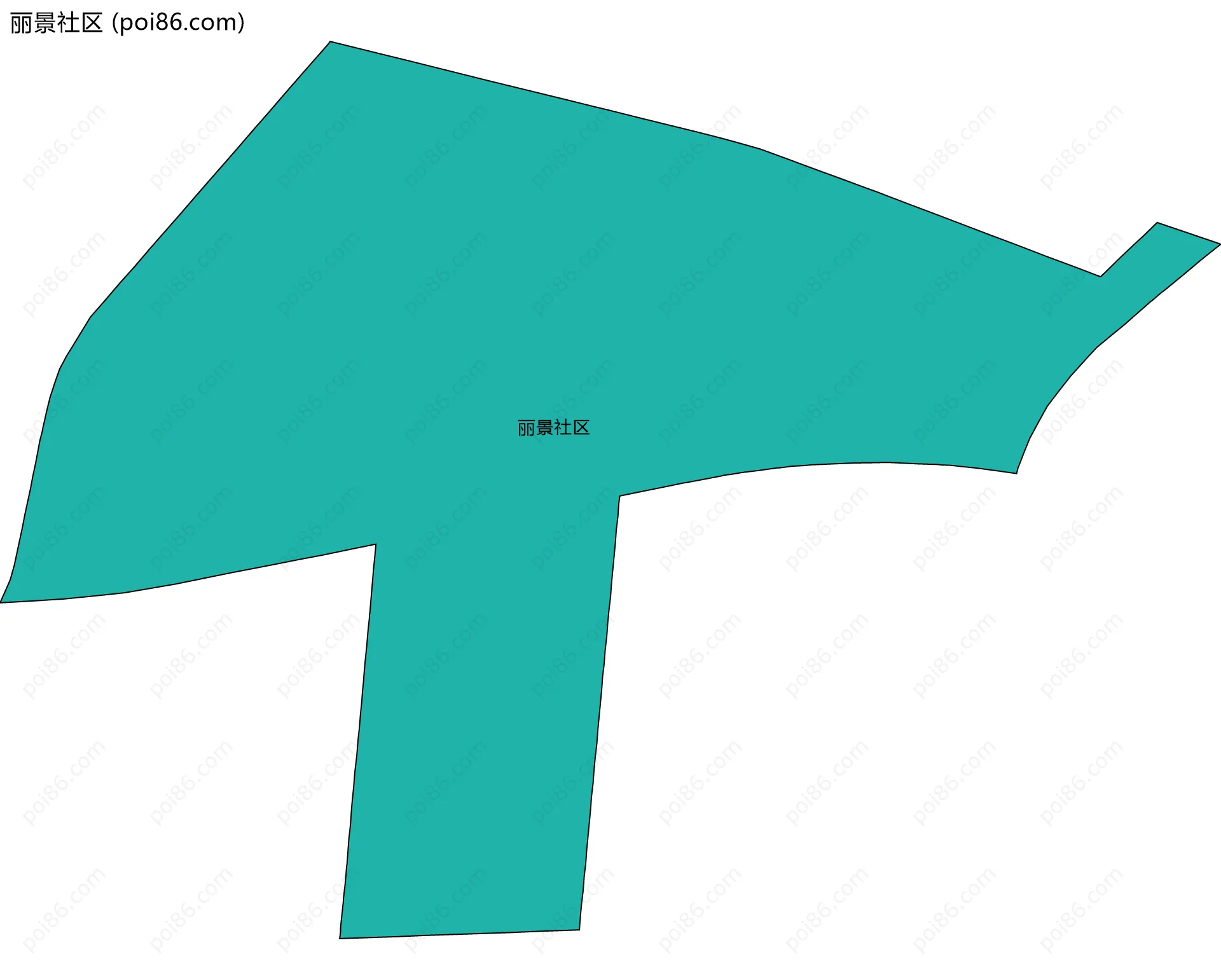 丽景社区边界地图