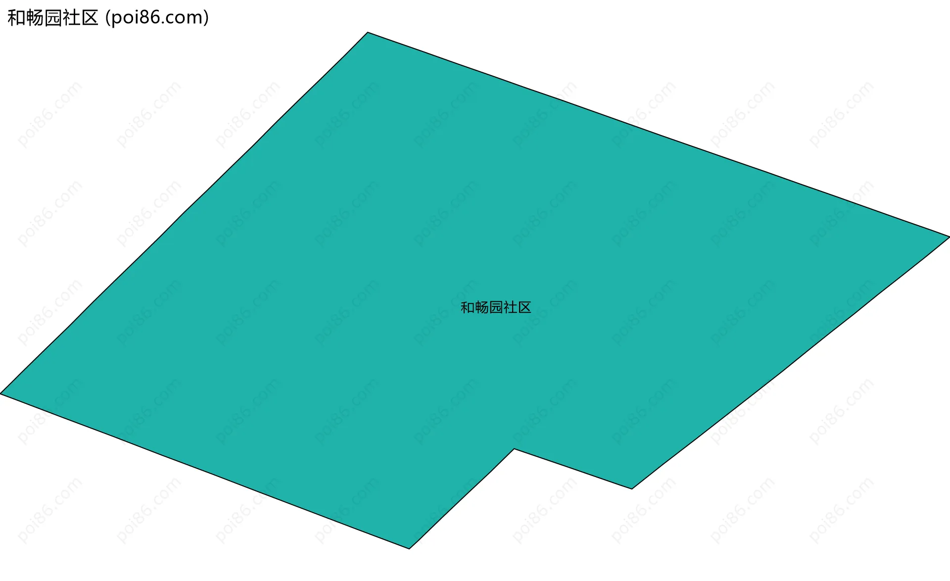 和畅园社区边界地图