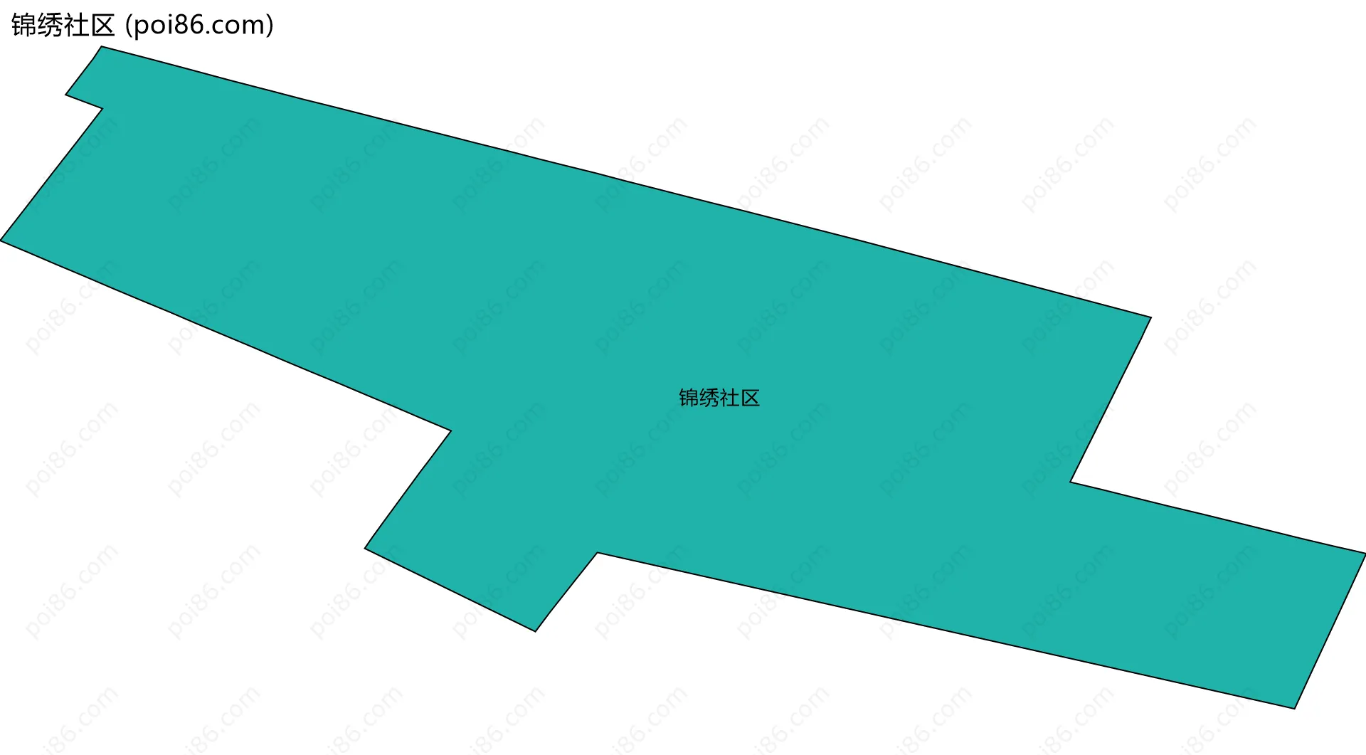 锦绣社区边界地图