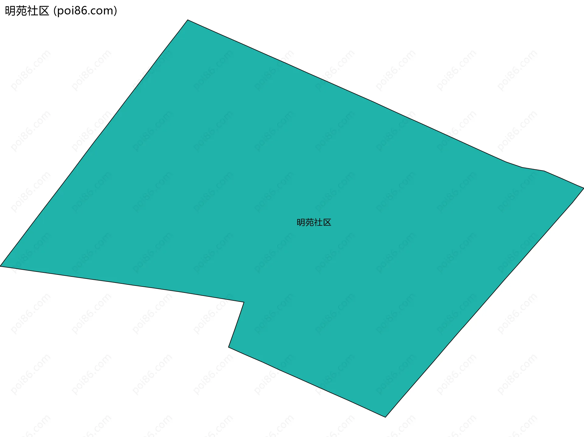 明苑社区边界地图