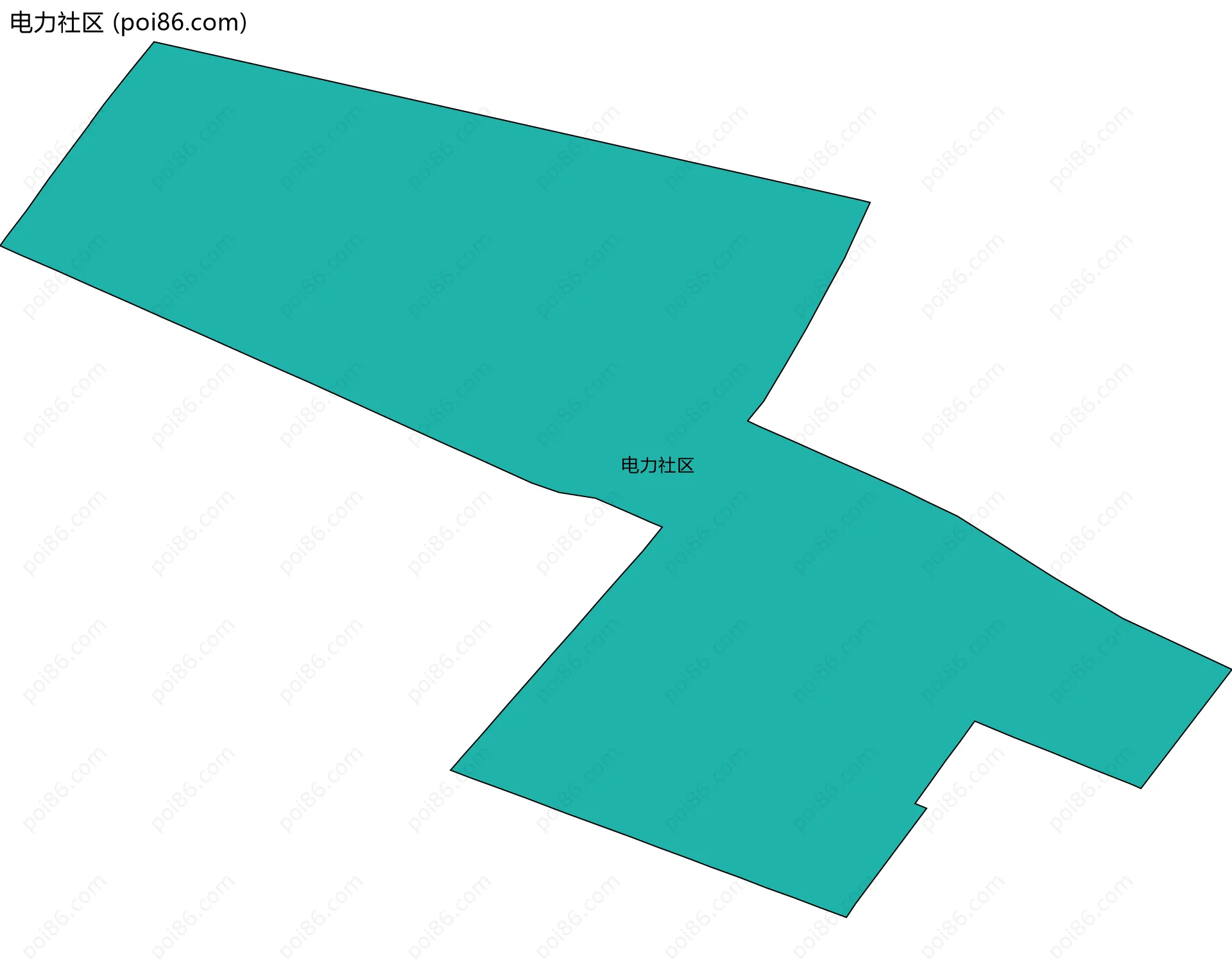 电力社区边界地图