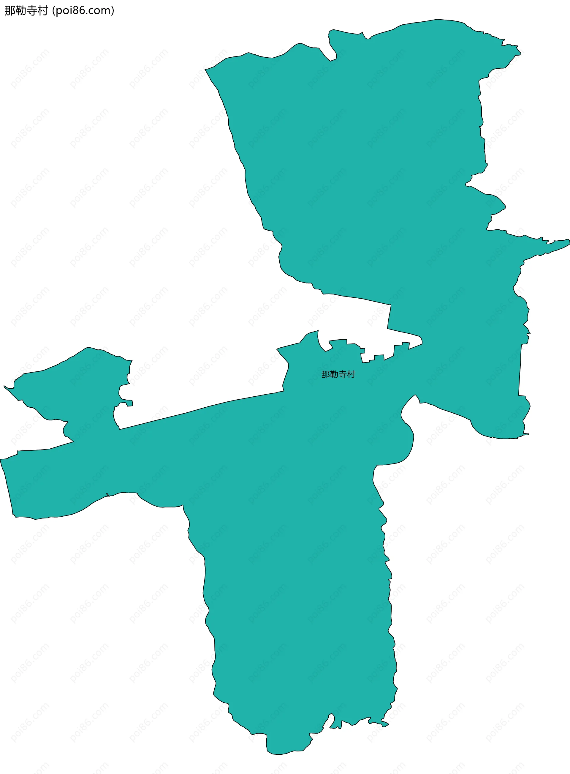 那勒寺村边界地图