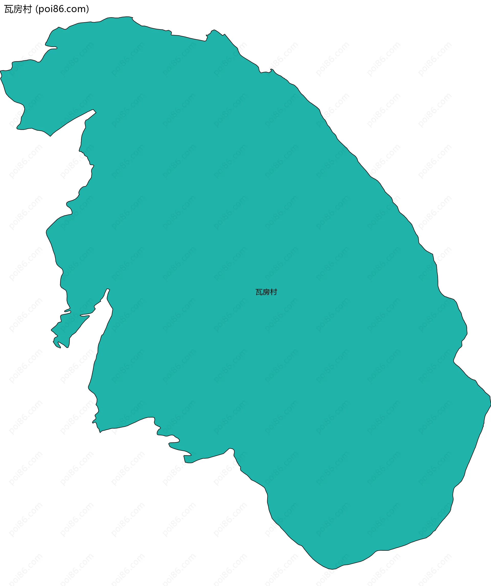 瓦房村边界地图