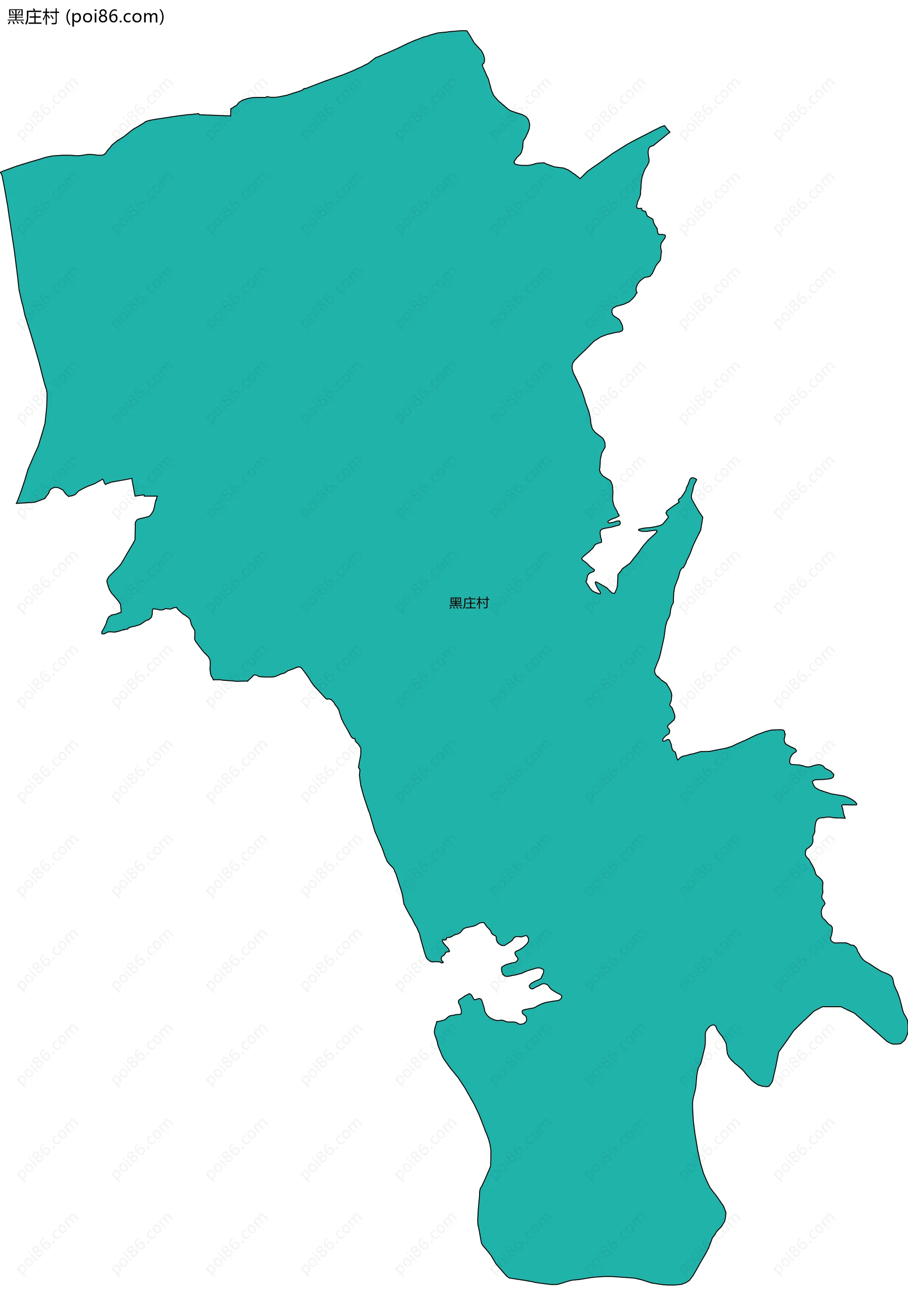 黑庄村边界地图