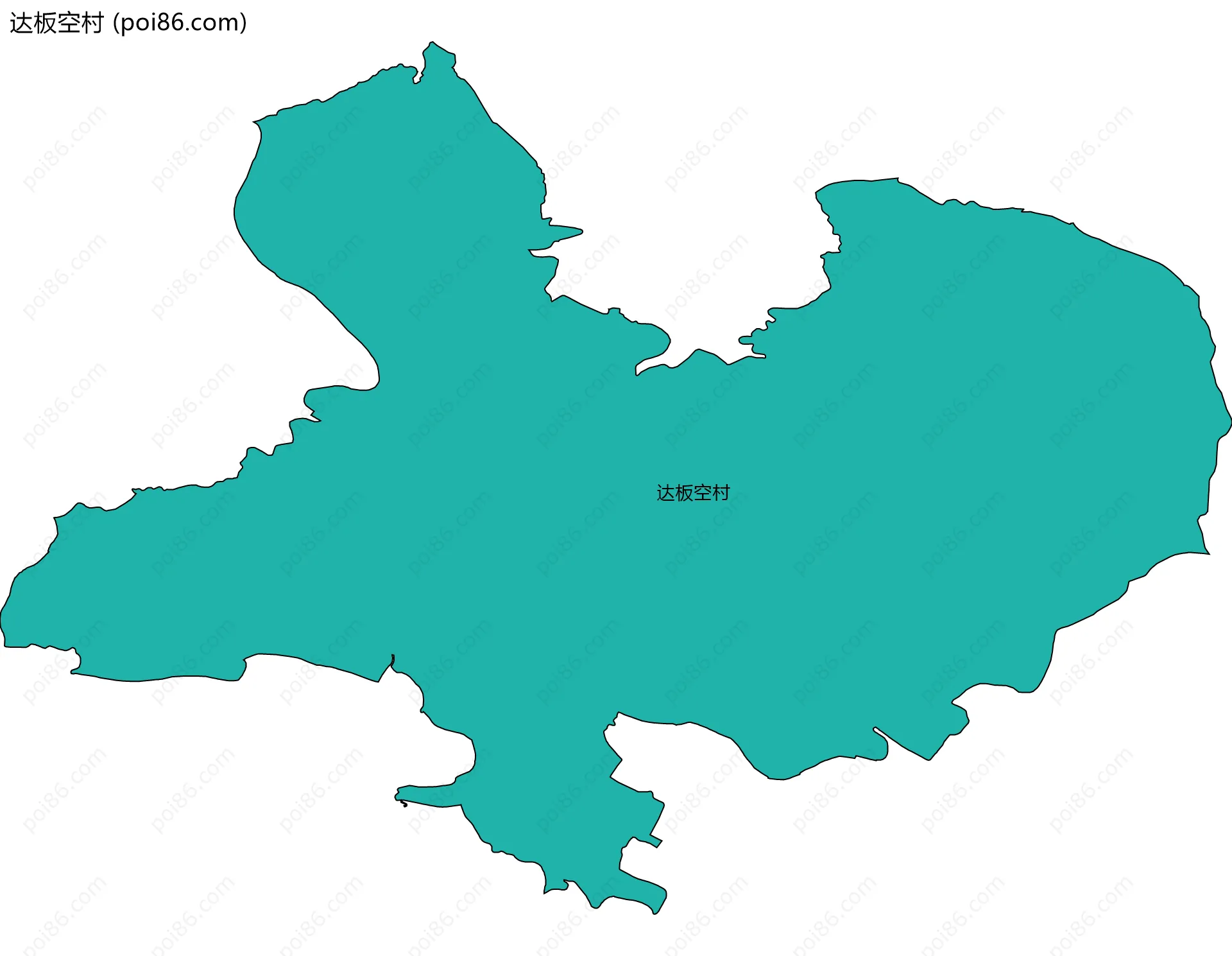 达板空村边界地图