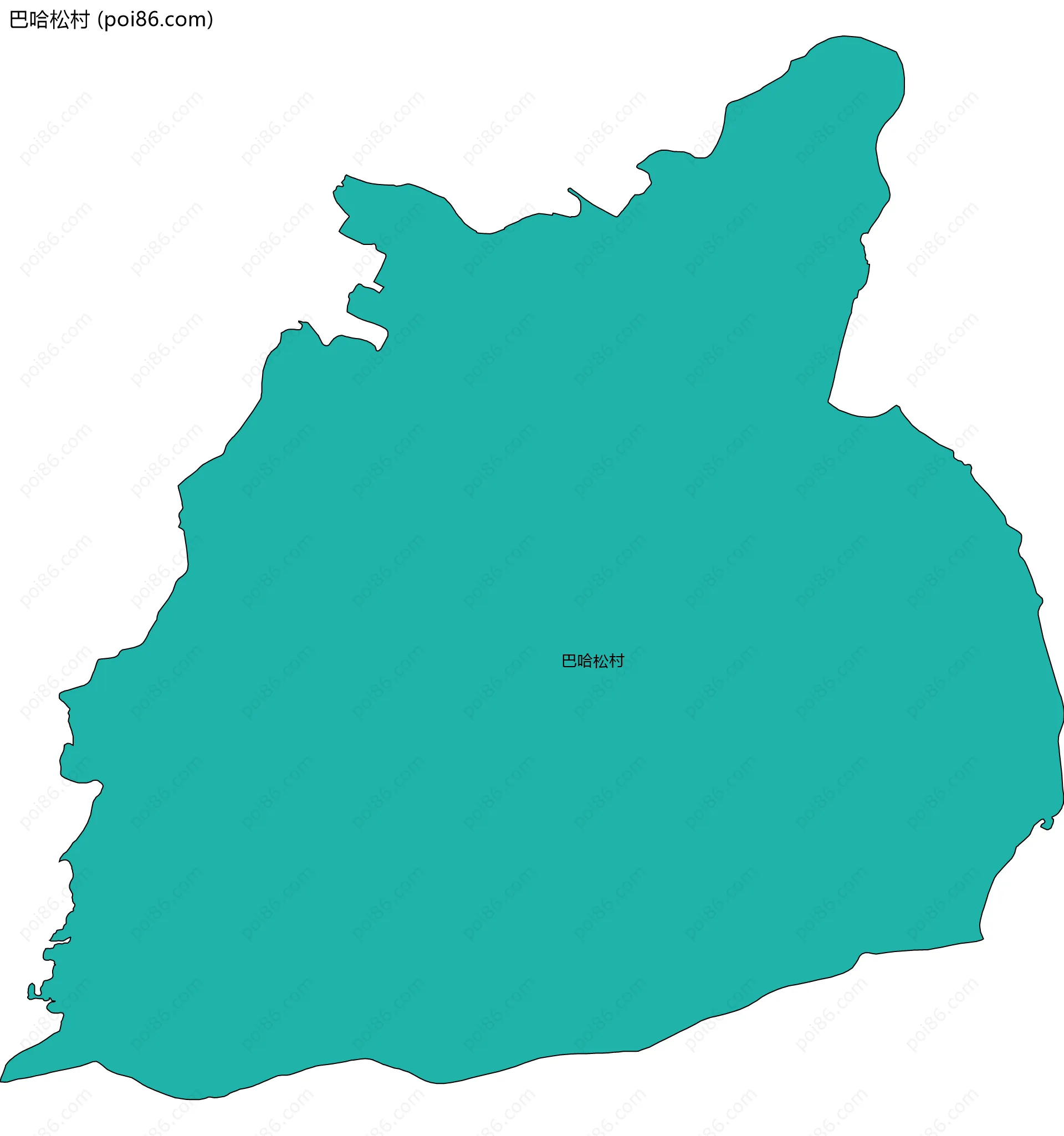巴哈松村边界地图