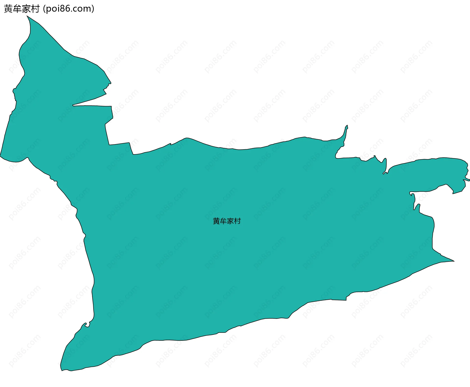 黄牟家村边界地图