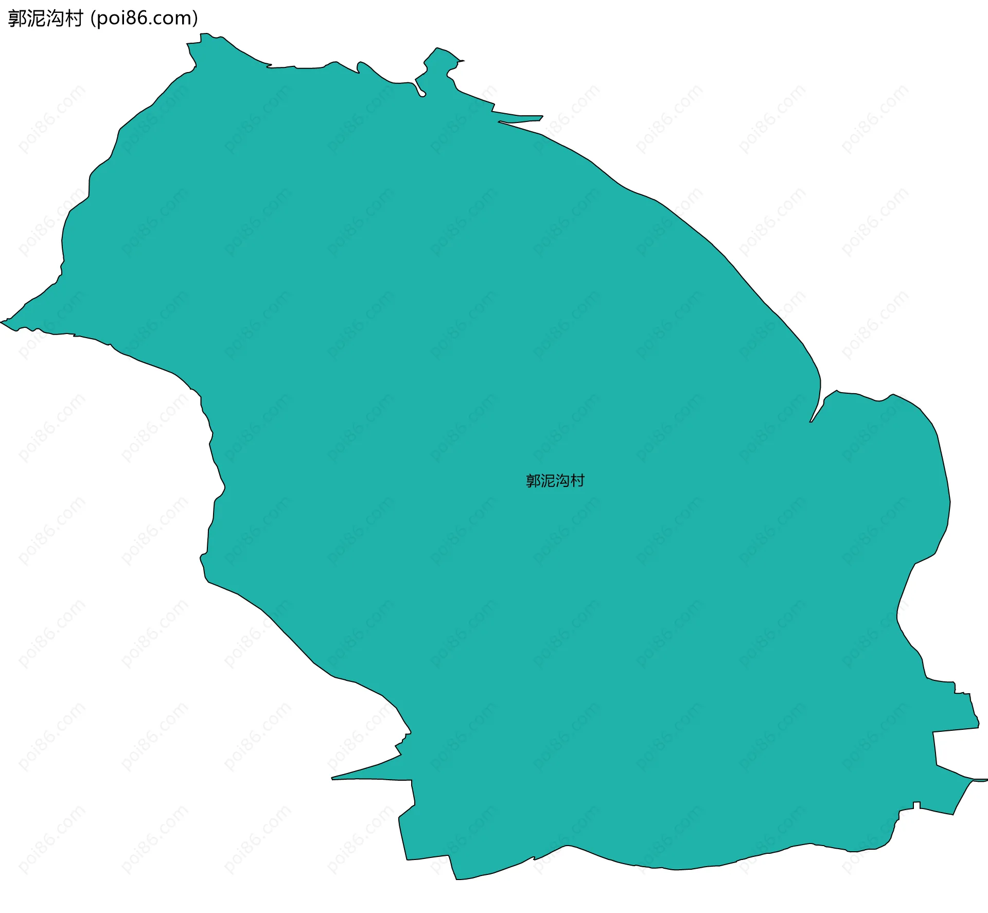 郭泥沟村边界地图