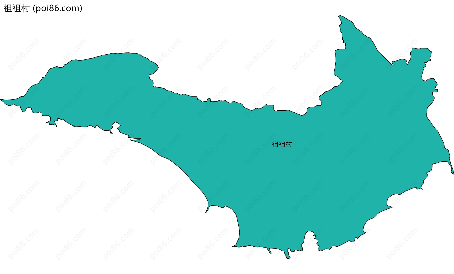 祖祖村边界地图