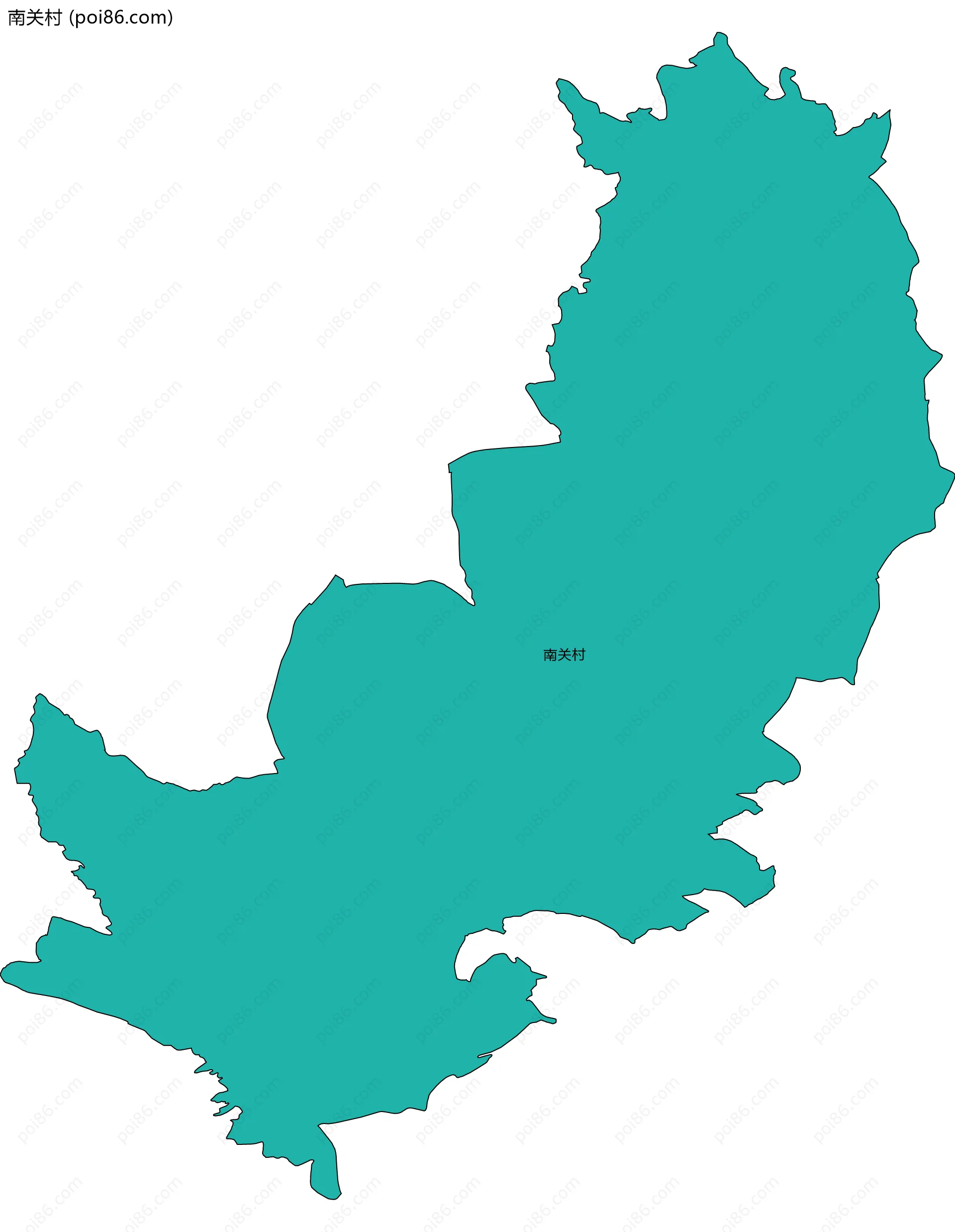 南关村边界地图