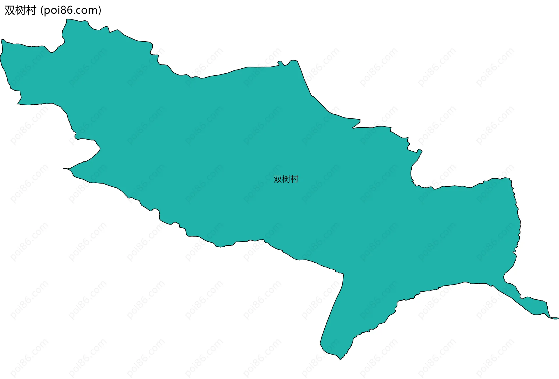 双树村边界地图
