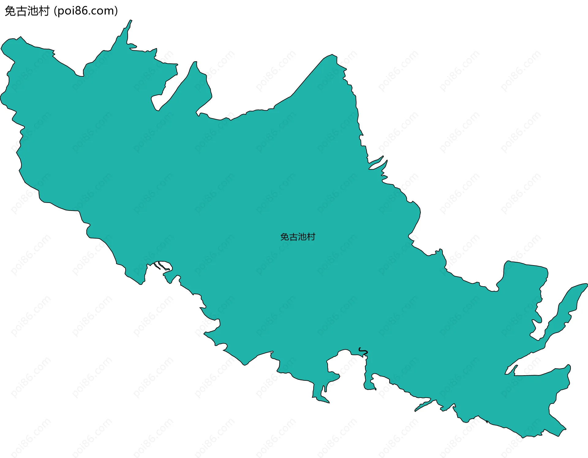 免古池村边界地图