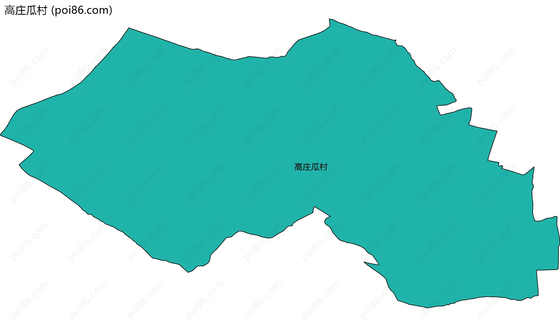 高庄瓜村边界地图