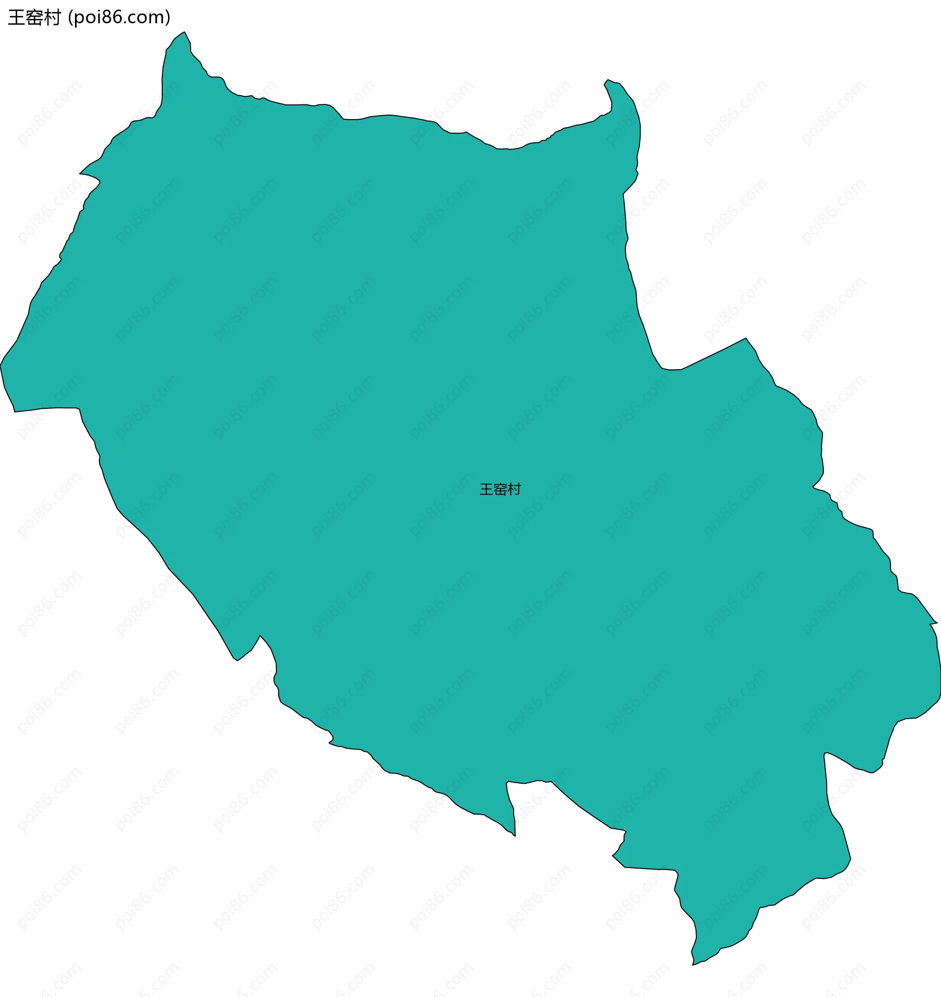 王窑村边界地图