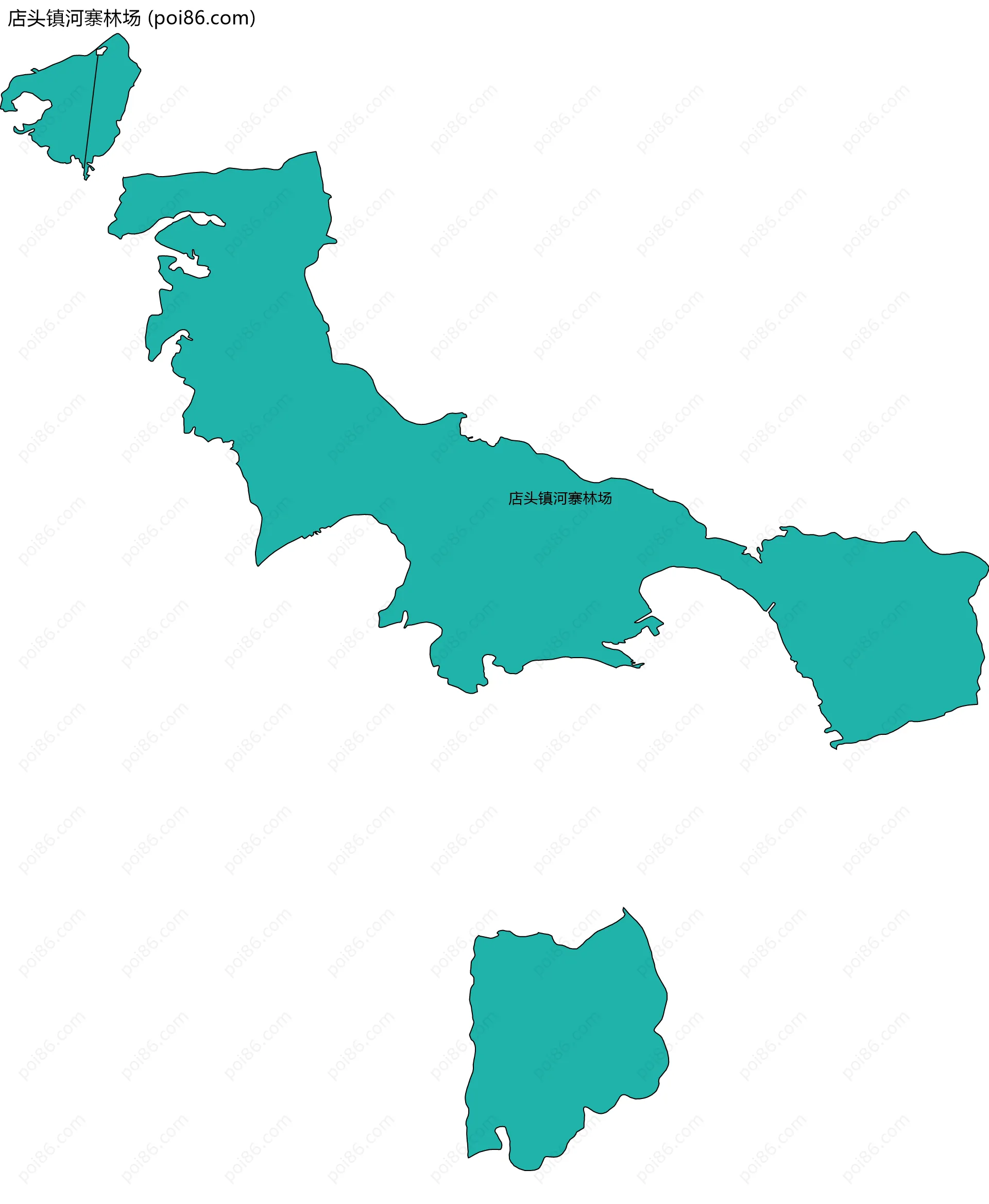店头镇河寨林场边界地图