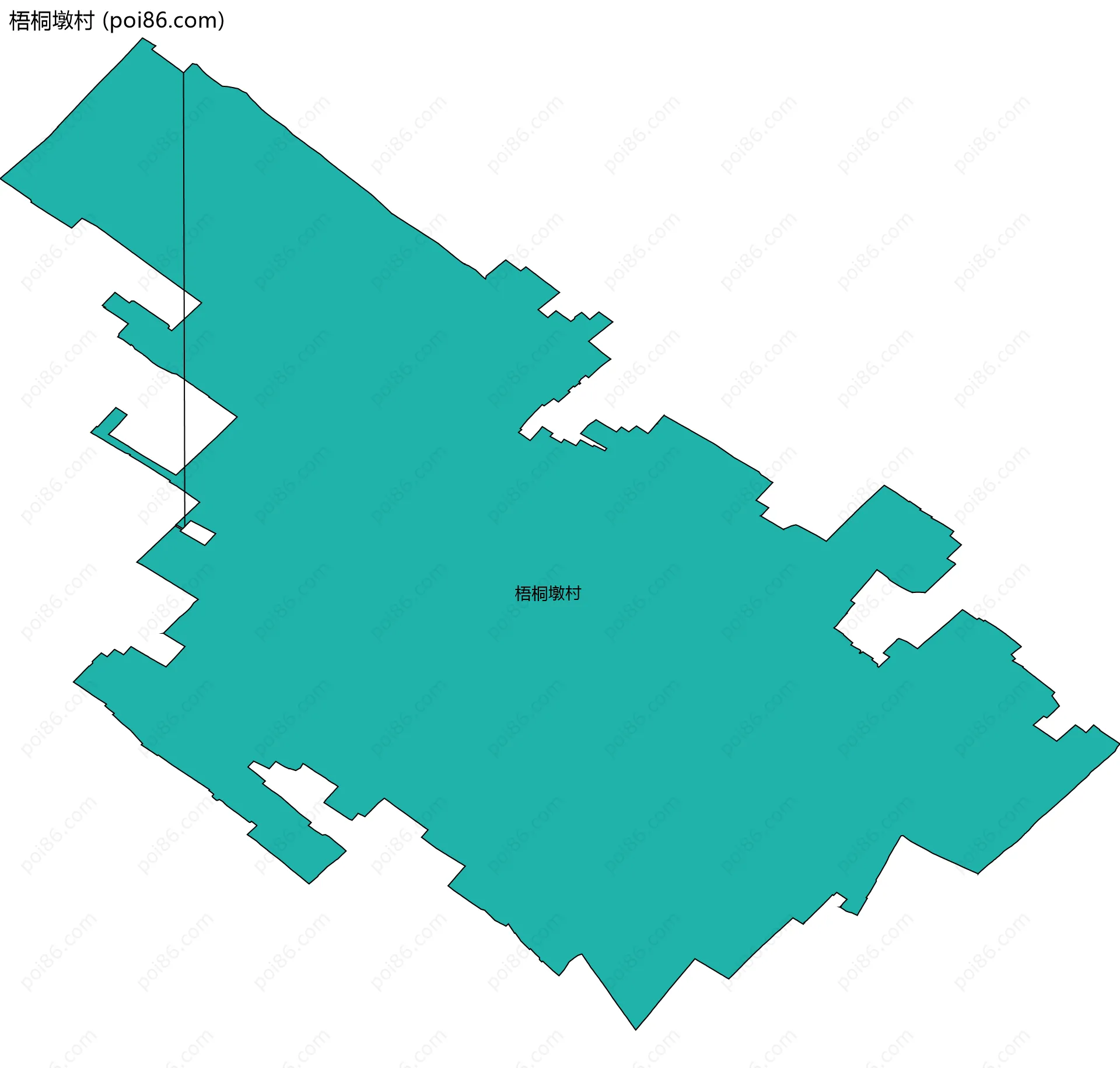 梧桐墩村边界地图