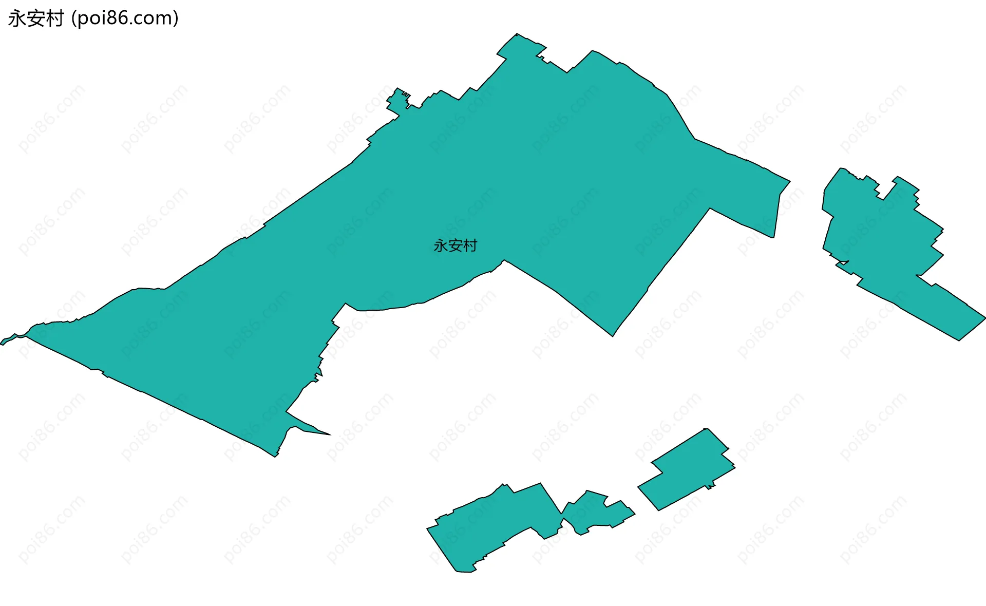 永安村边界地图