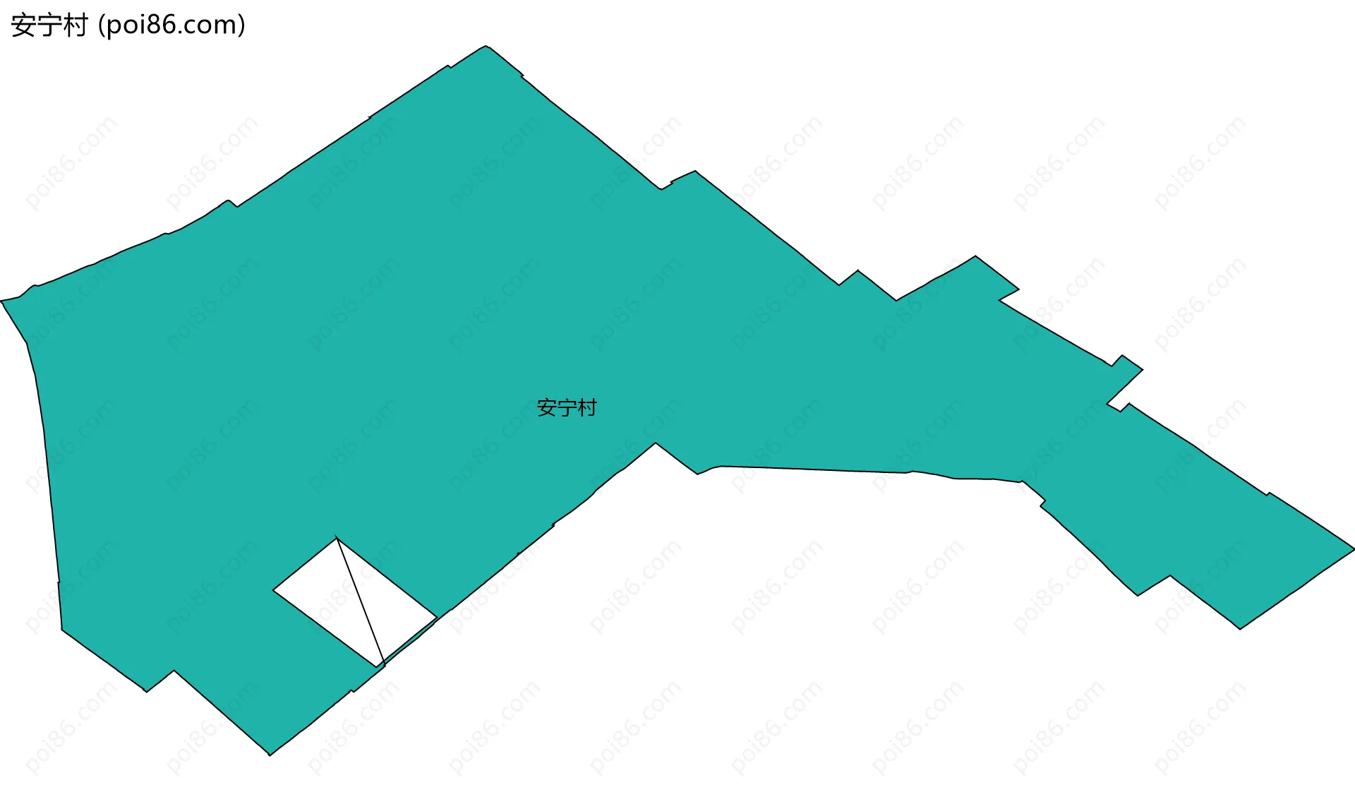 安宁村边界地图