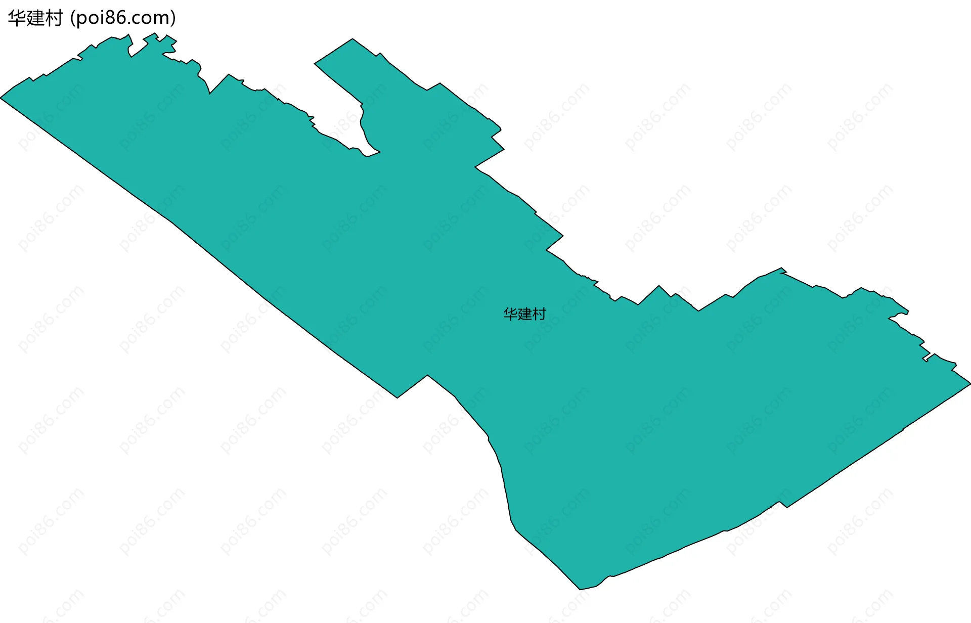 华建村边界地图