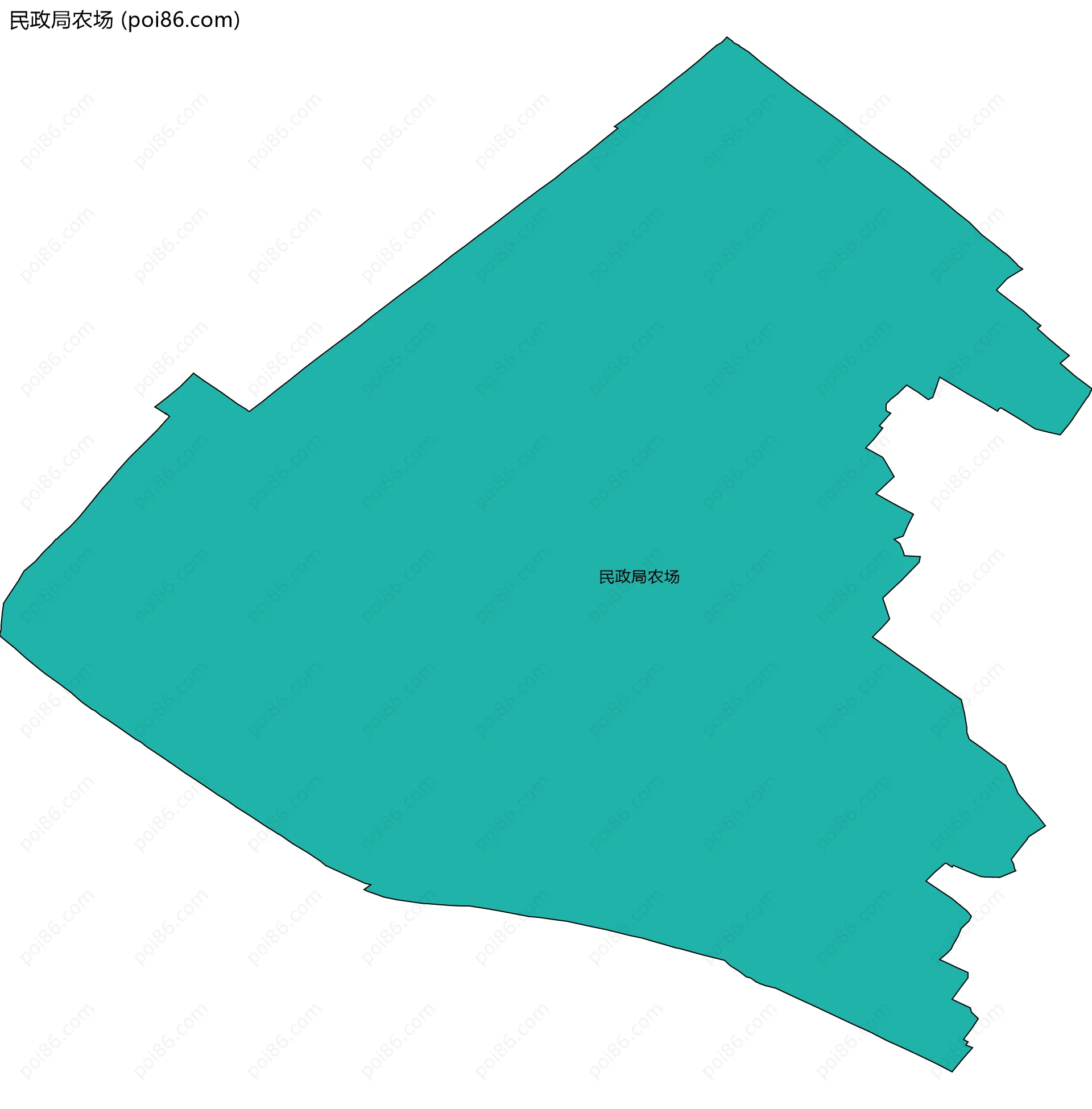 民政局农场边界地图