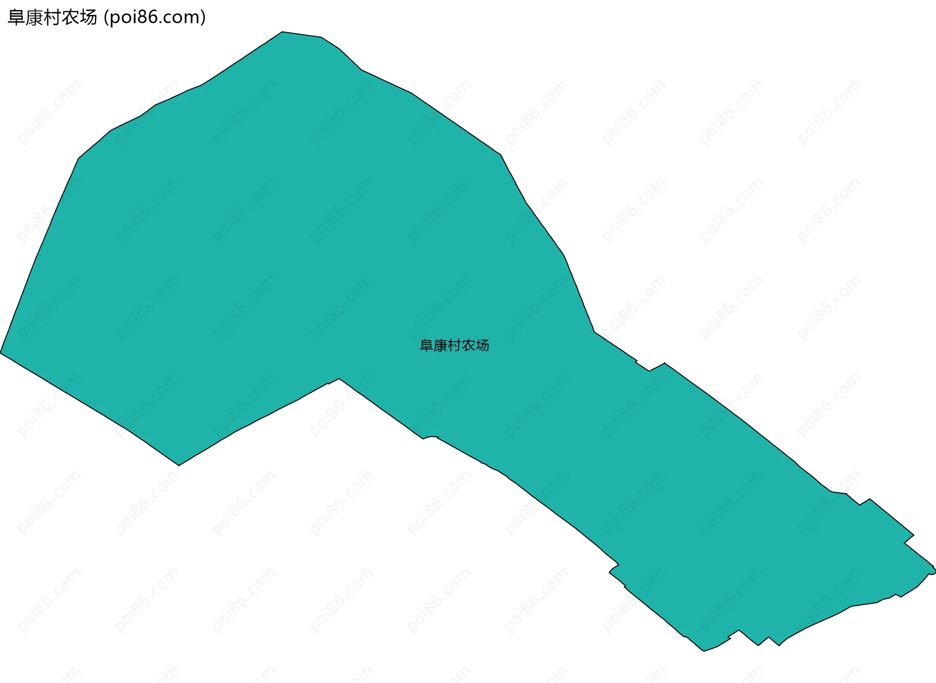 阜康村农场边界地图