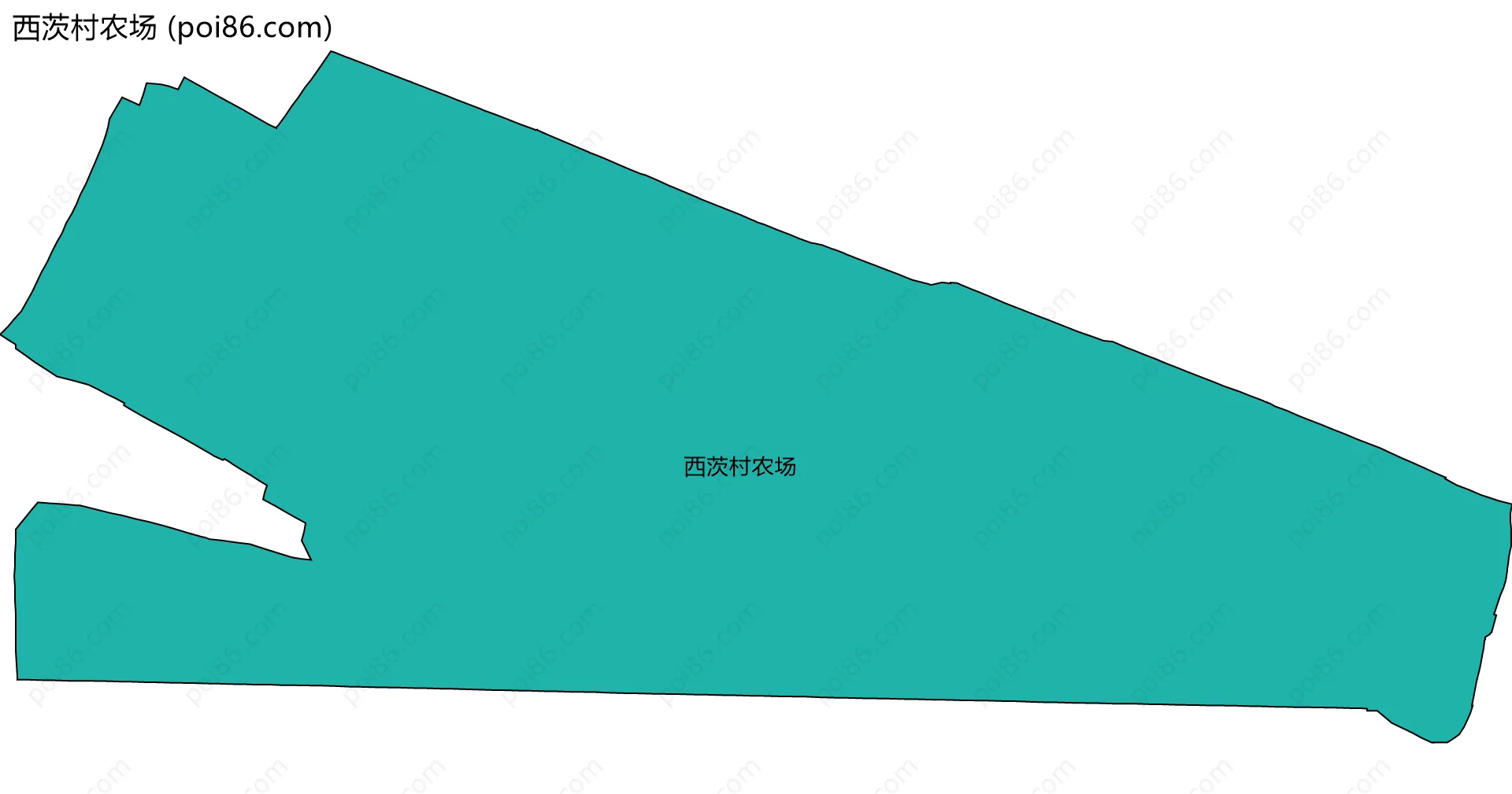 西茨村农场边界地图