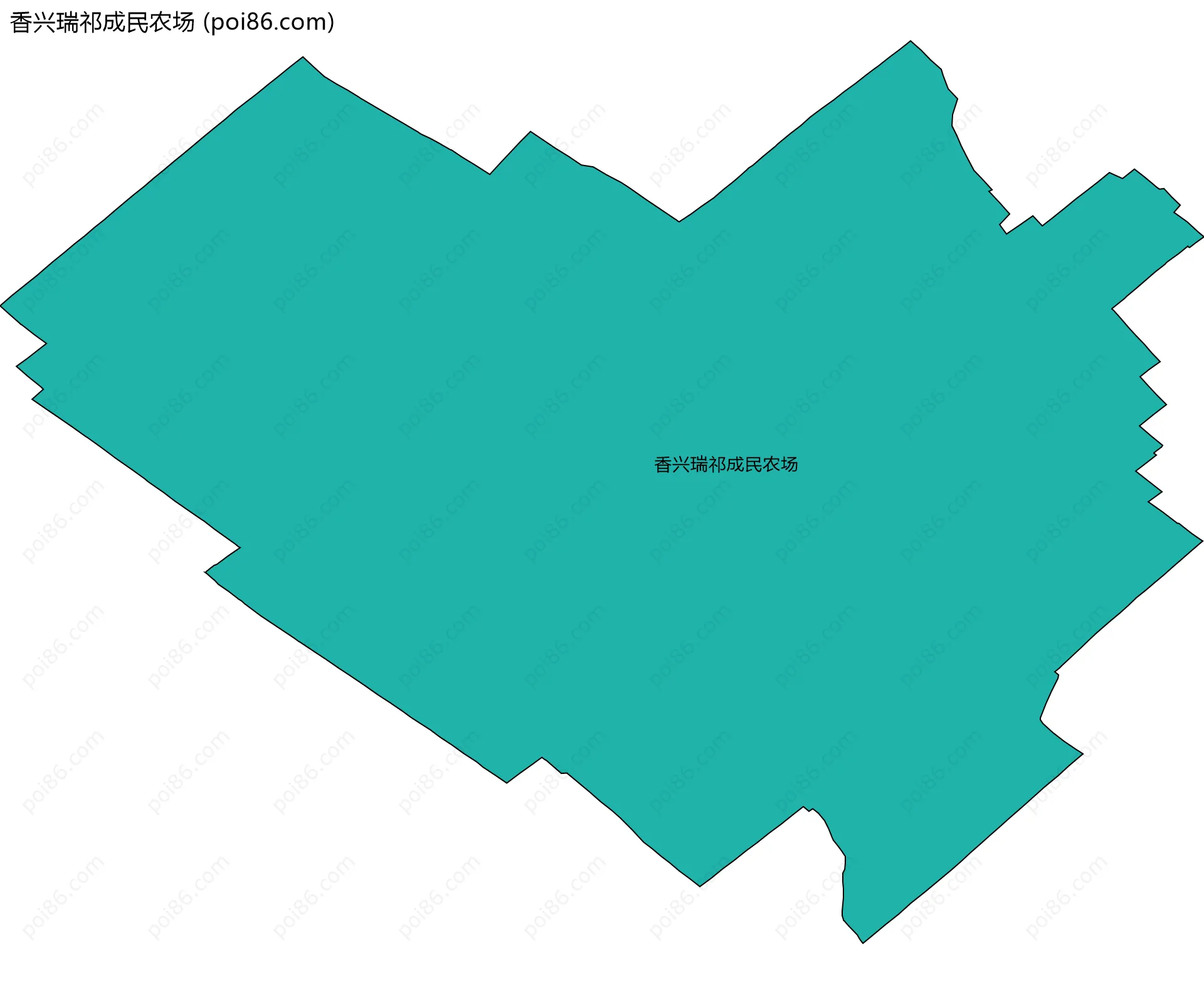 香兴瑞祁成民农场边界地图