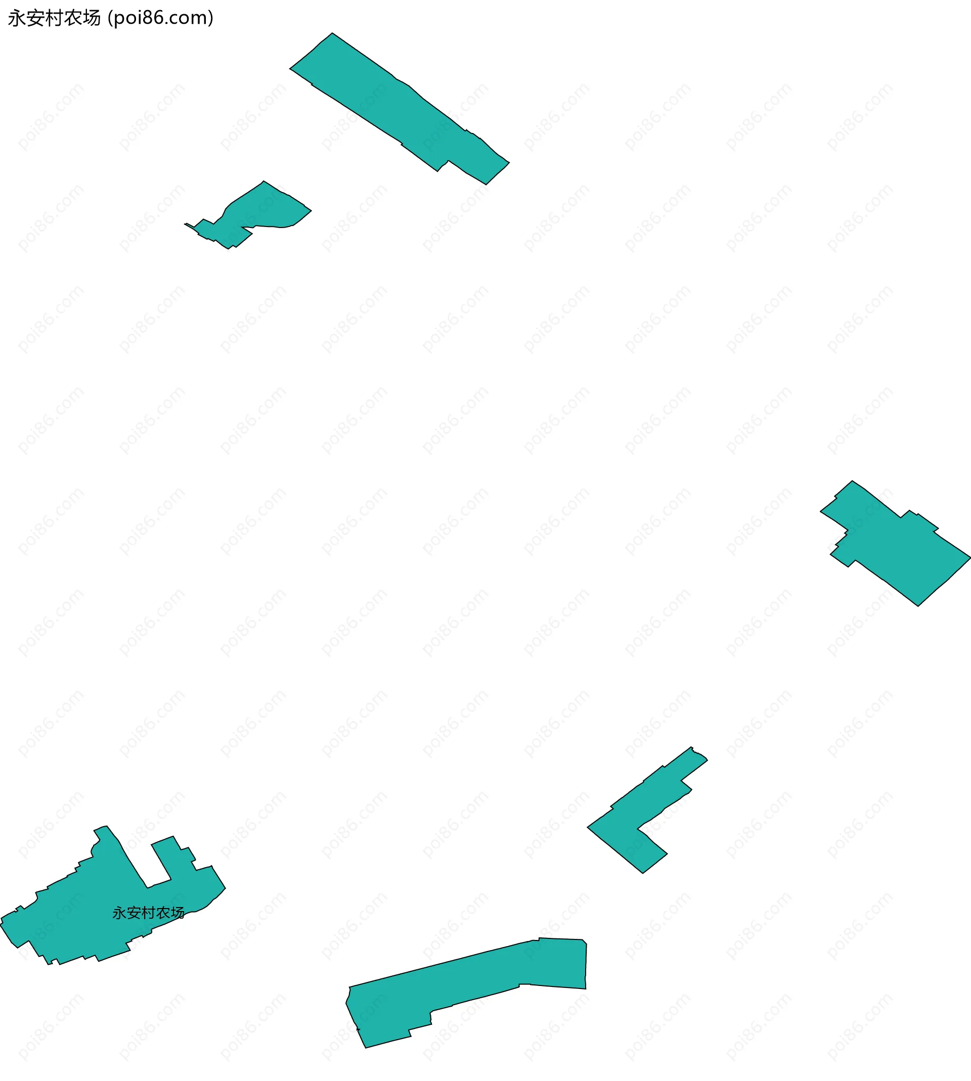 永安村农场边界地图