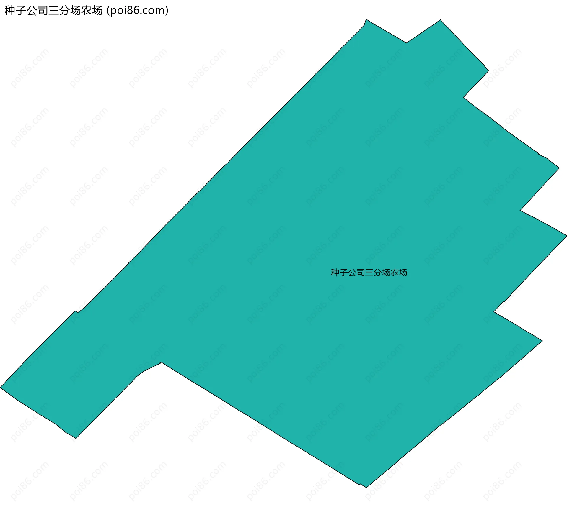 种子公司三分场农场边界地图