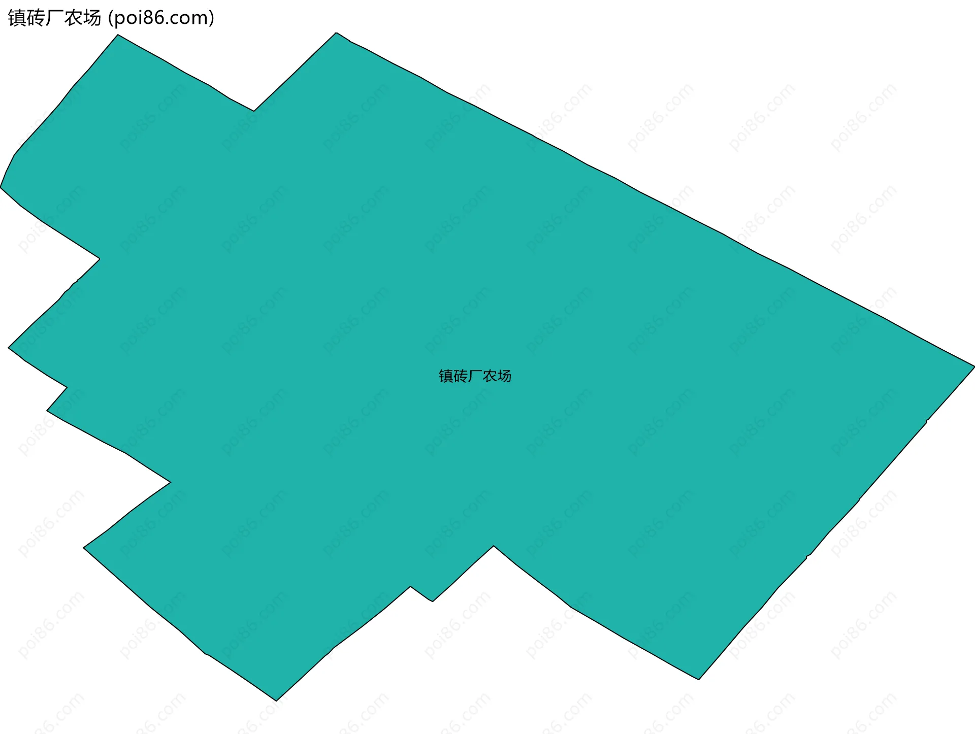 镇砖厂农场边界地图