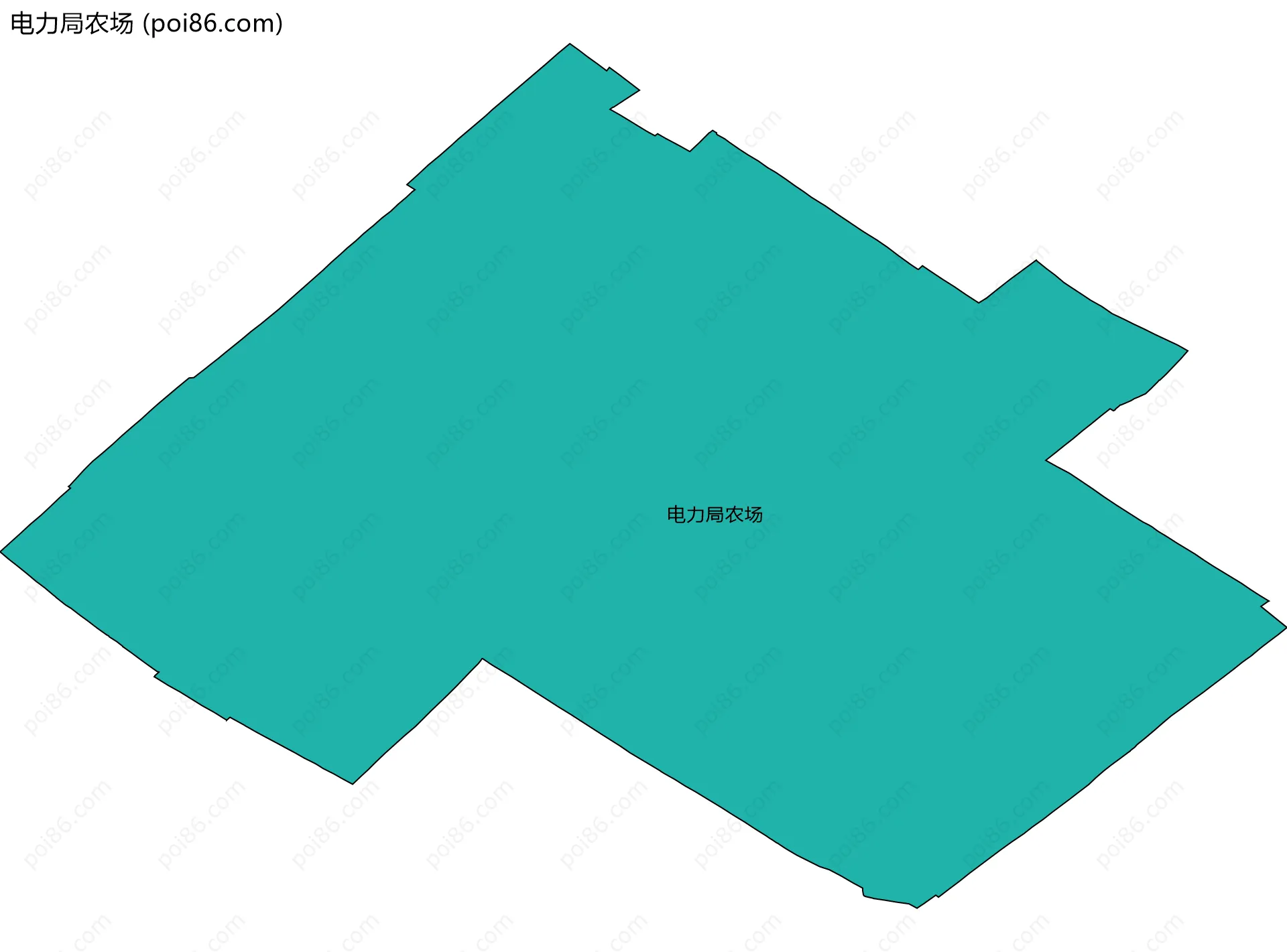 电力局农场边界地图