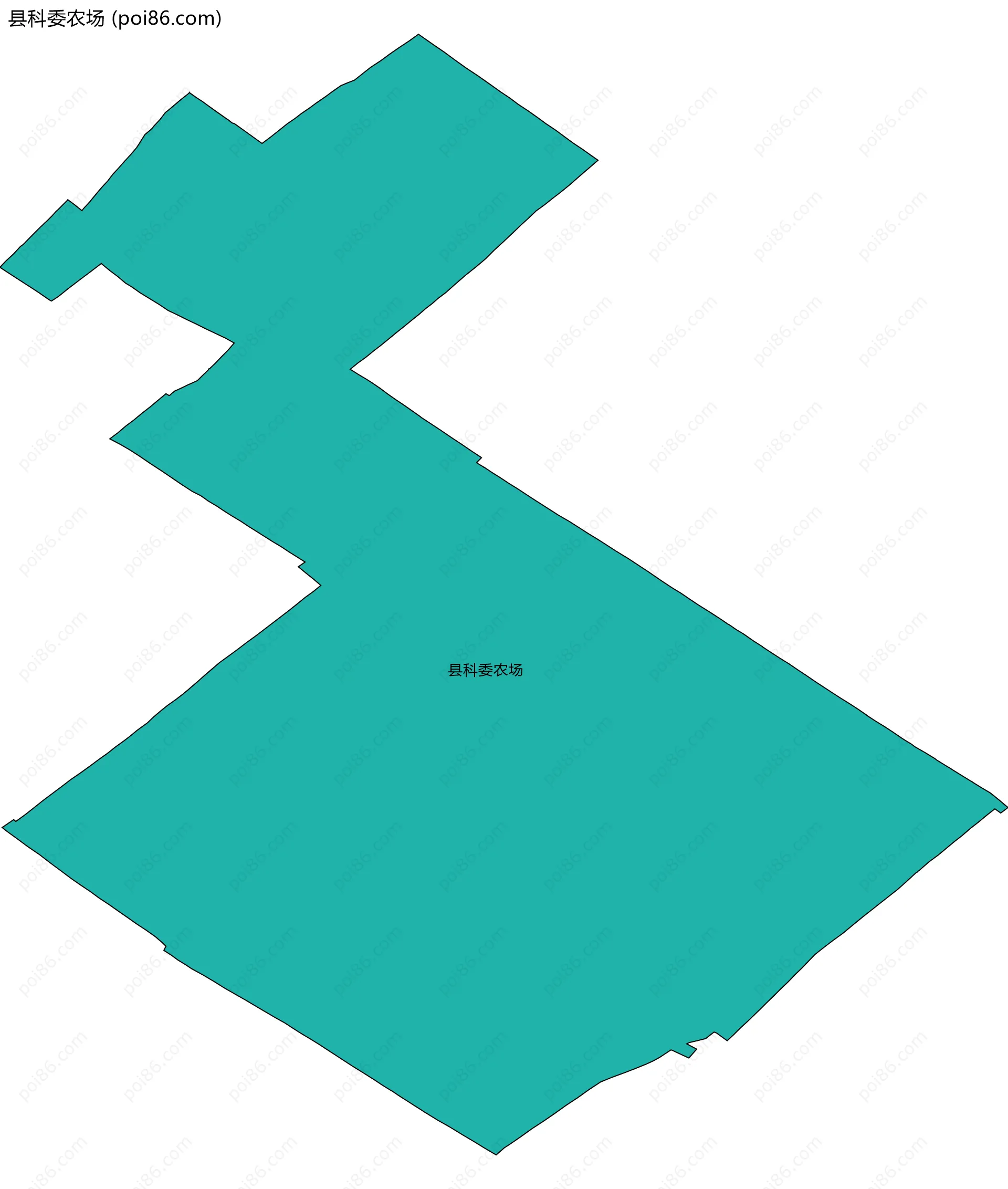 县科委农场边界地图