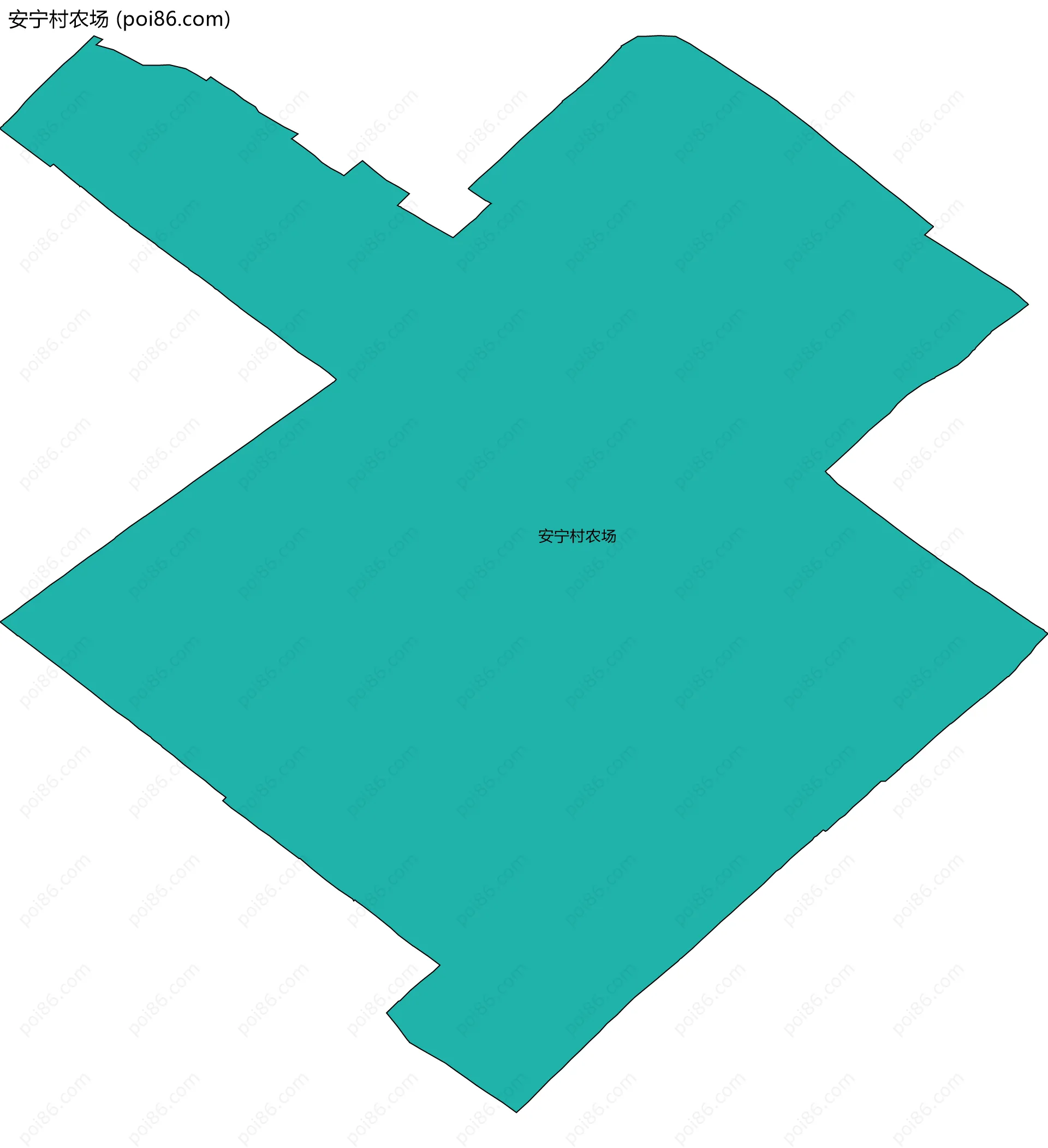 安宁村农场边界地图