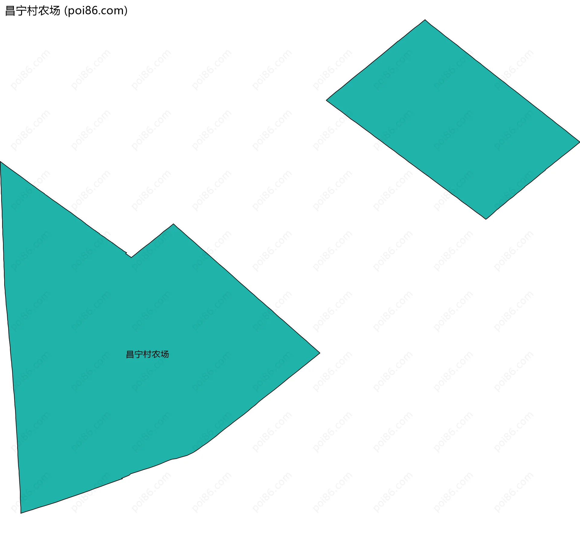 昌宁村农场边界地图