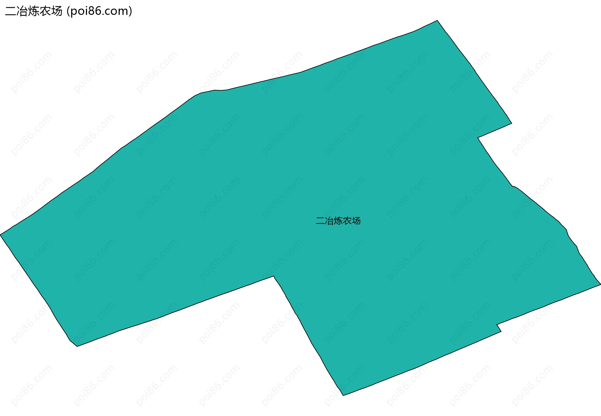 二冶炼农场边界地图