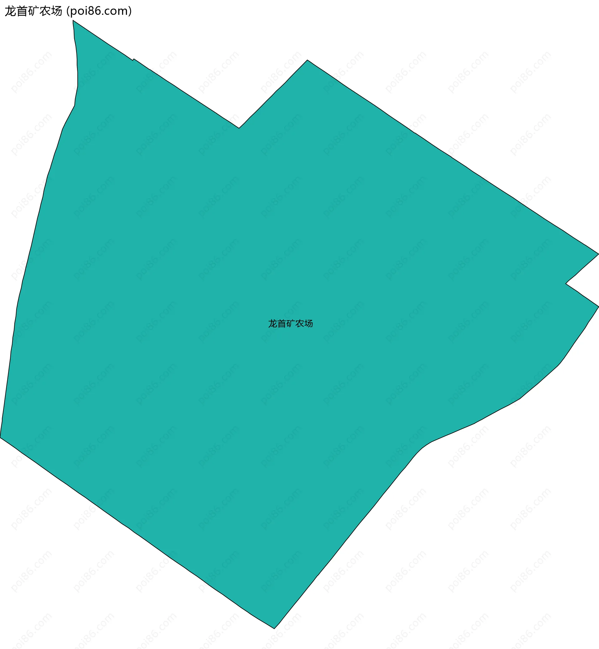 龙首矿农场边界地图