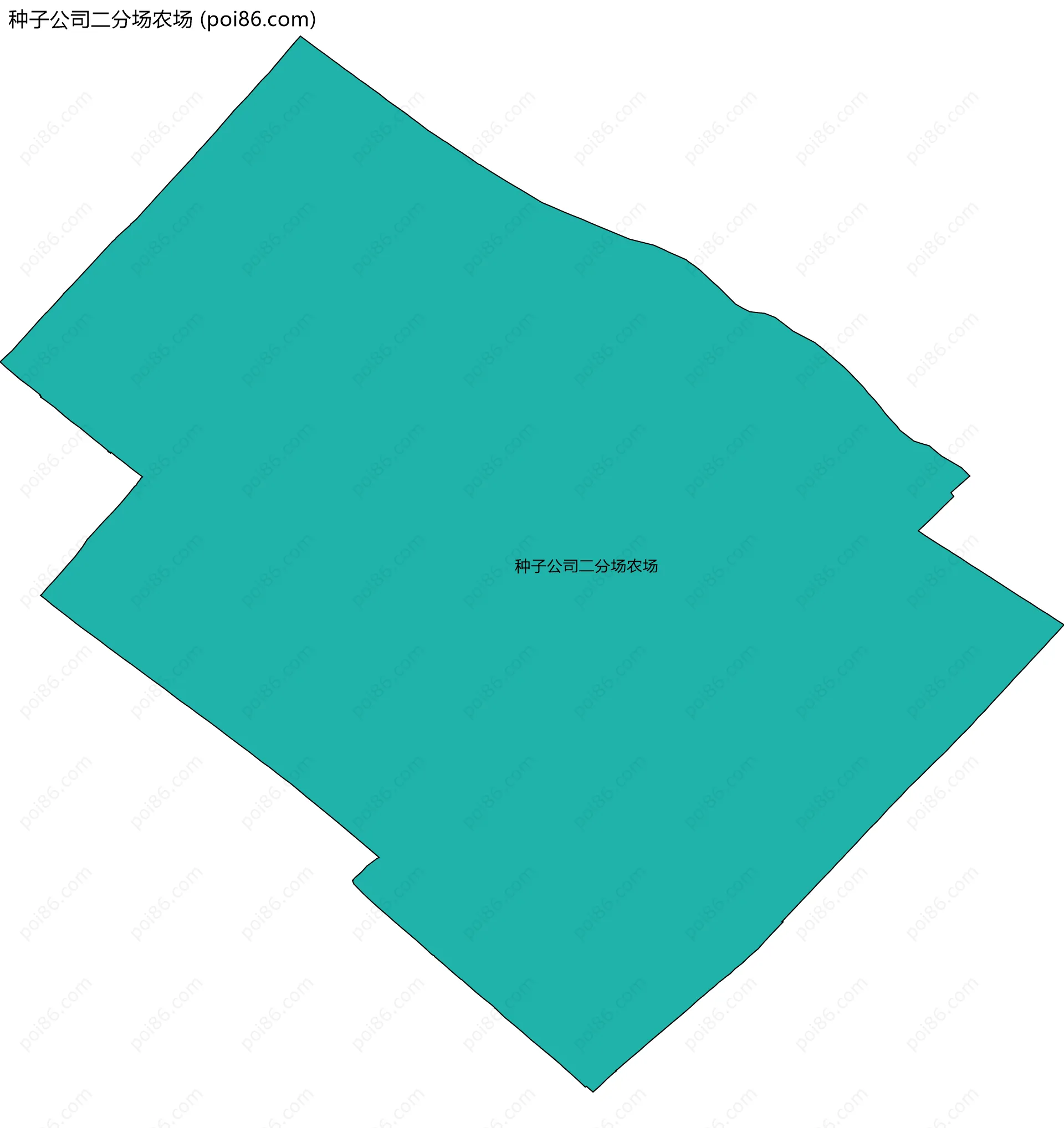 种子公司二分场农场边界地图