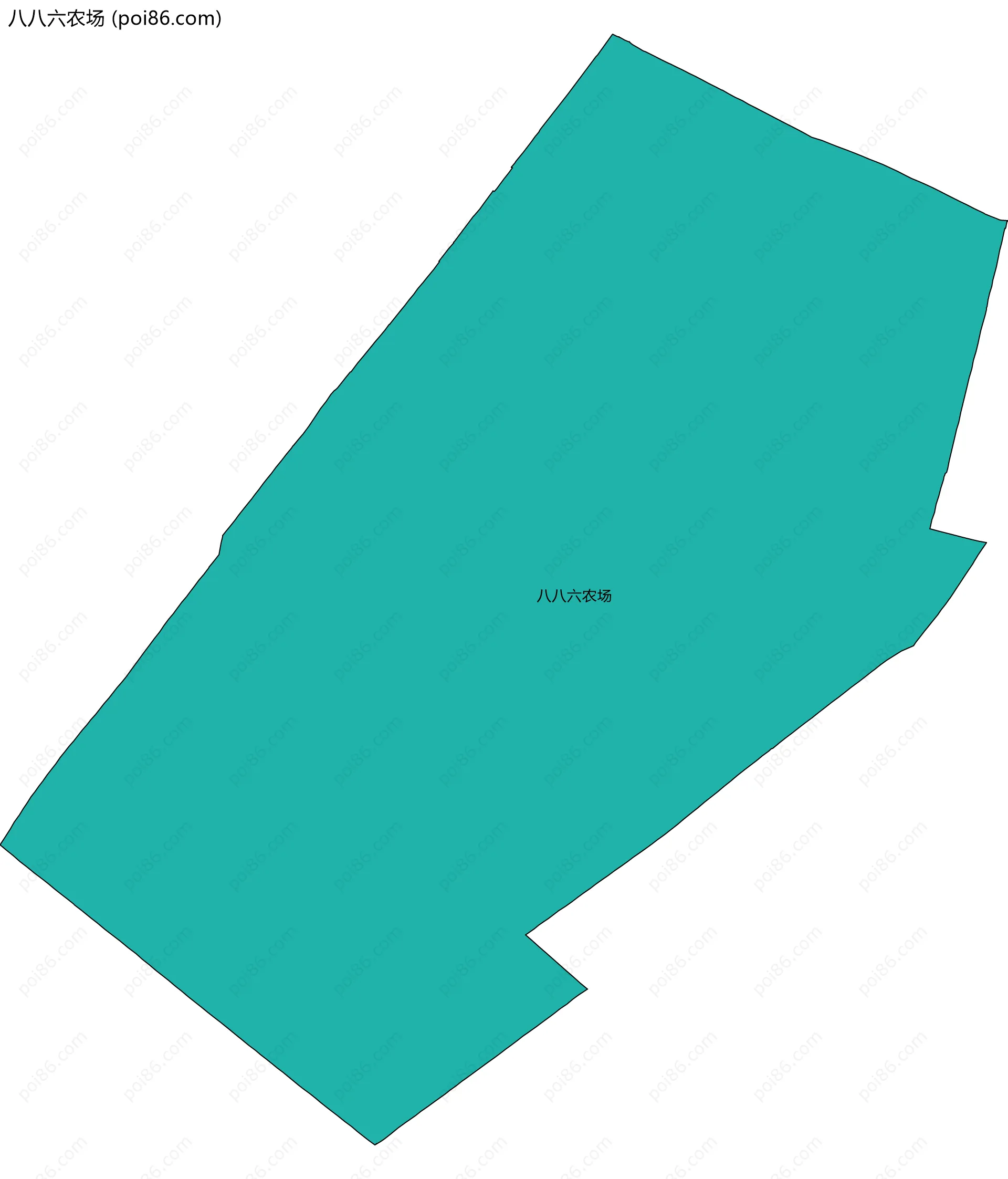 八八六农场边界地图