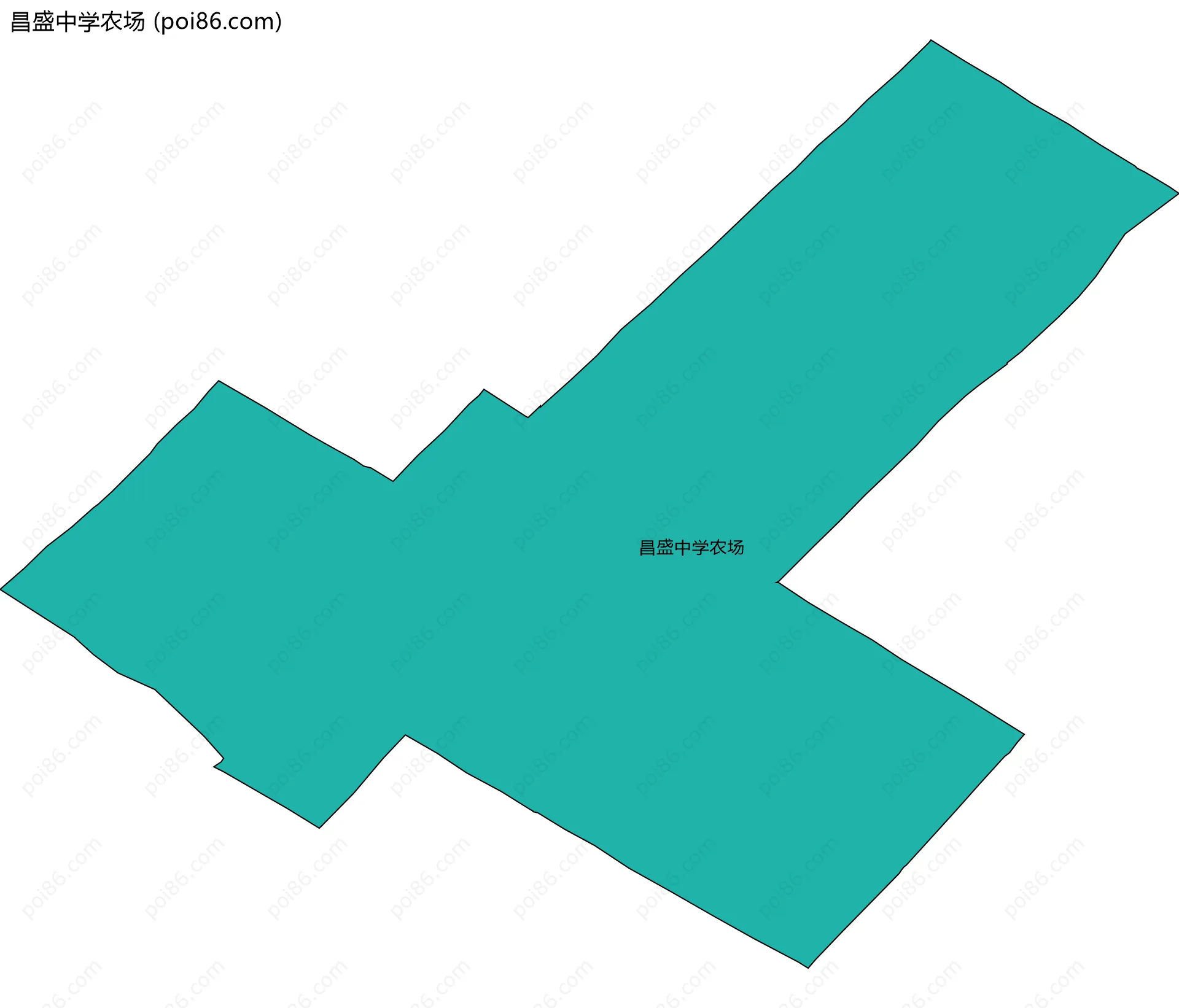 昌盛中学农场边界地图