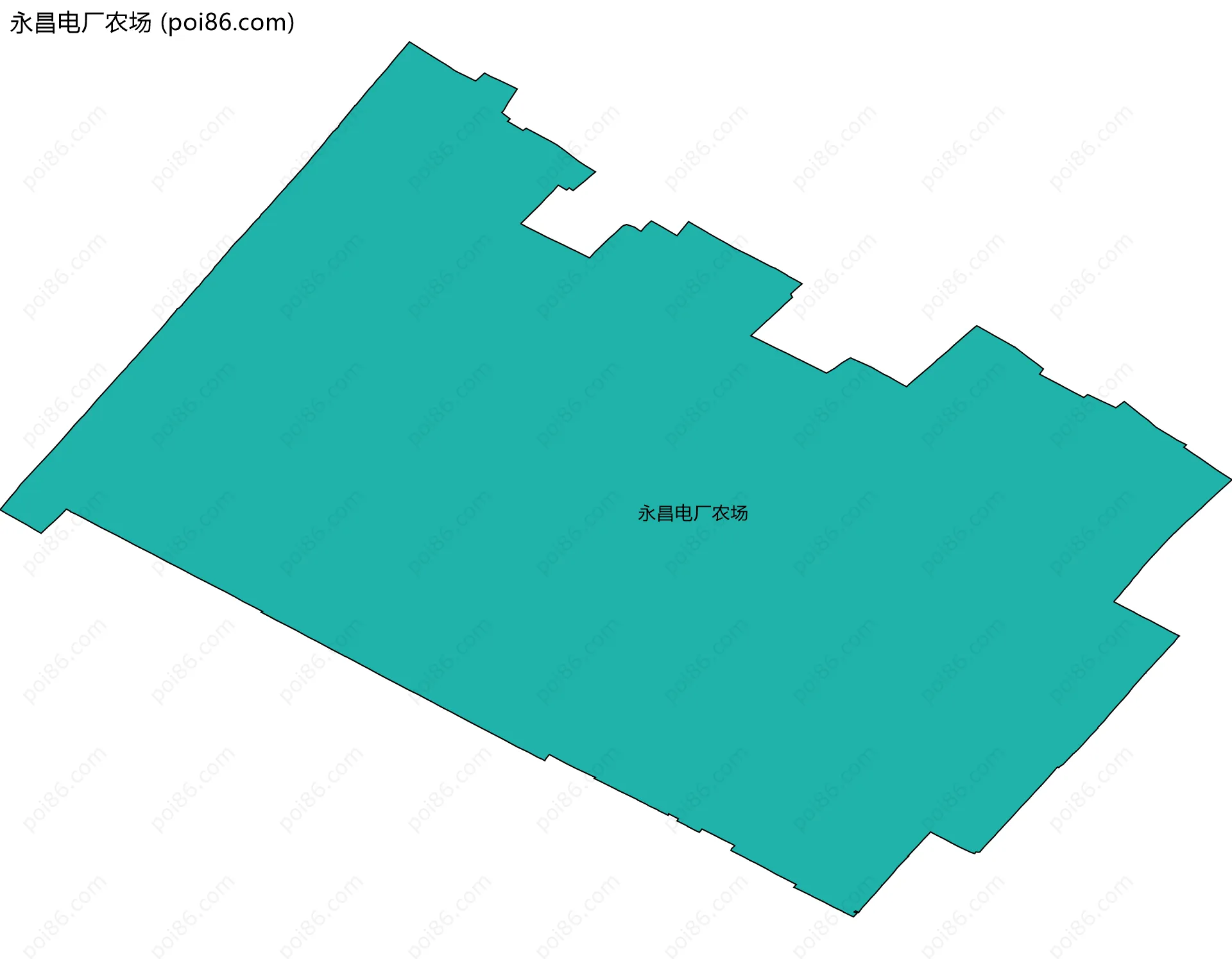 永昌电厂农场边界地图