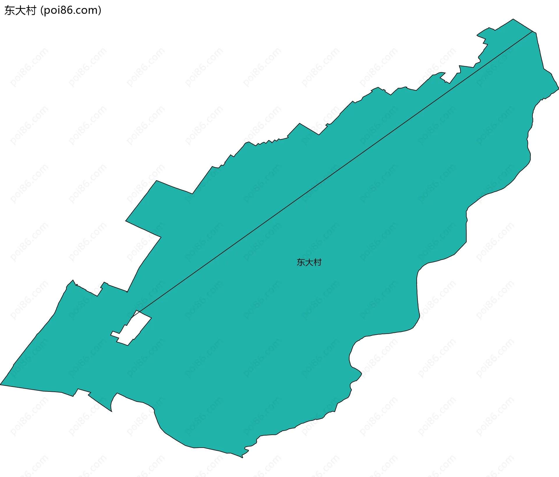 东大村边界地图