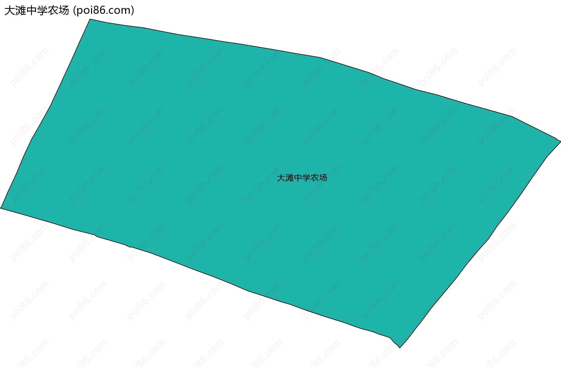 大滩中学农场边界地图